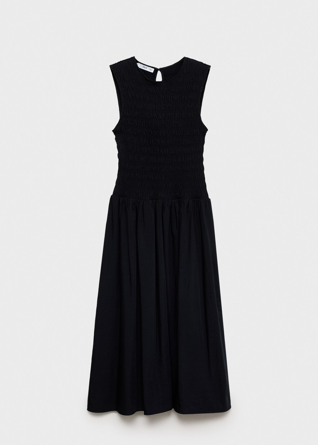 Flared dress with gathered body - image 5