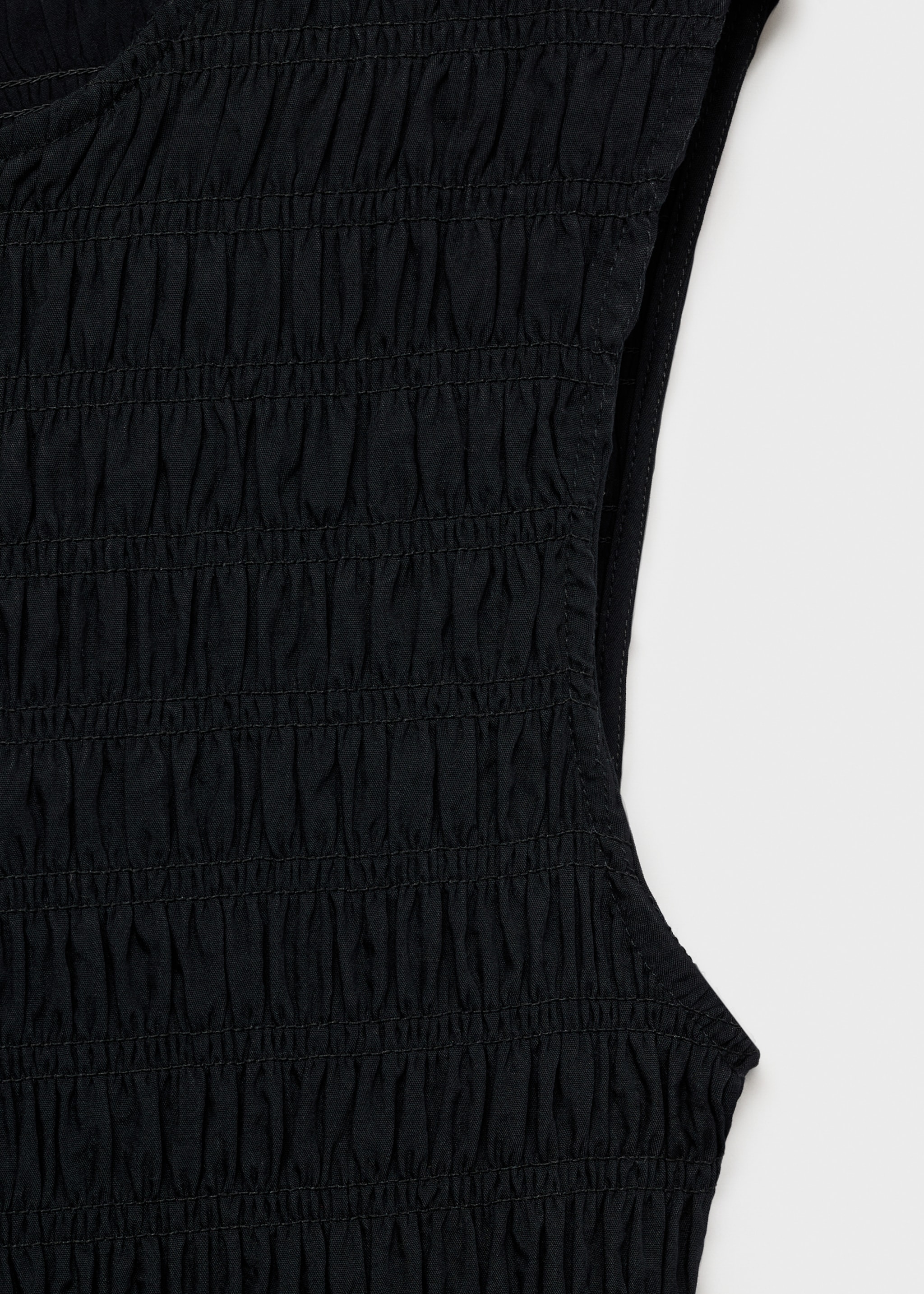 Vestido evasé cuerpo fruncido - Detalle del artículo 0
