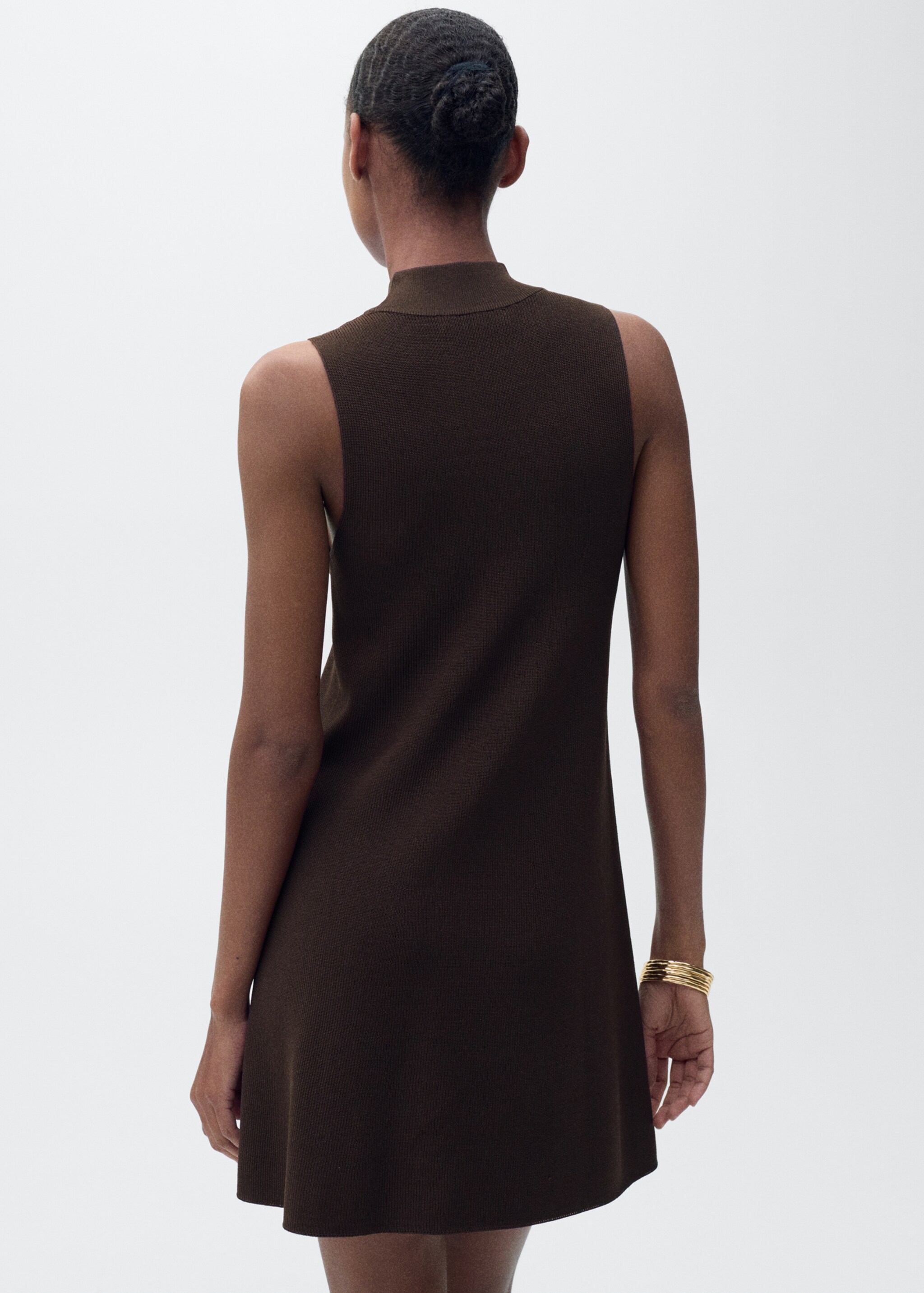 Vestido punto cuello perkins - Reverso del artículo
