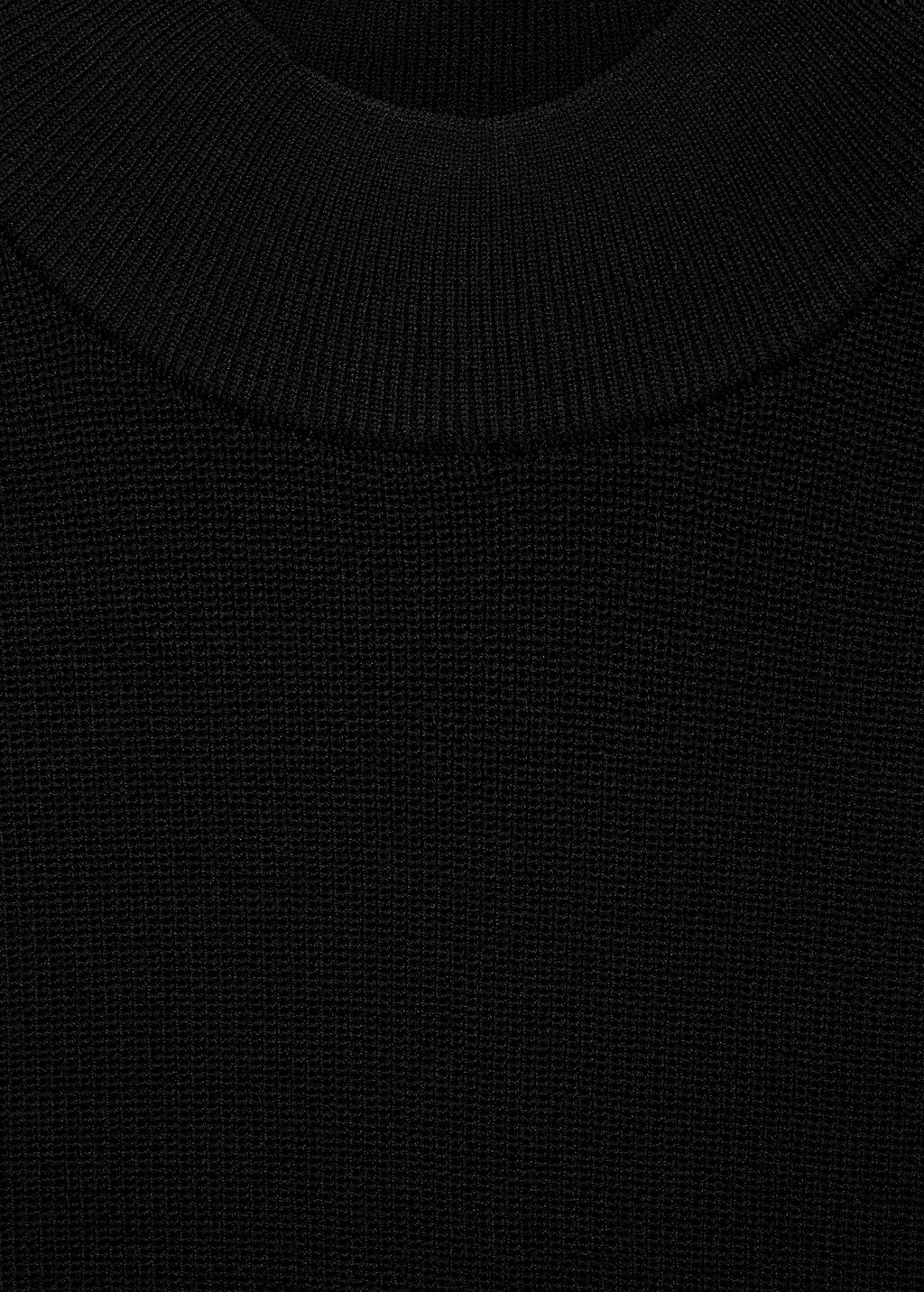 Perkins-neck knitted dress