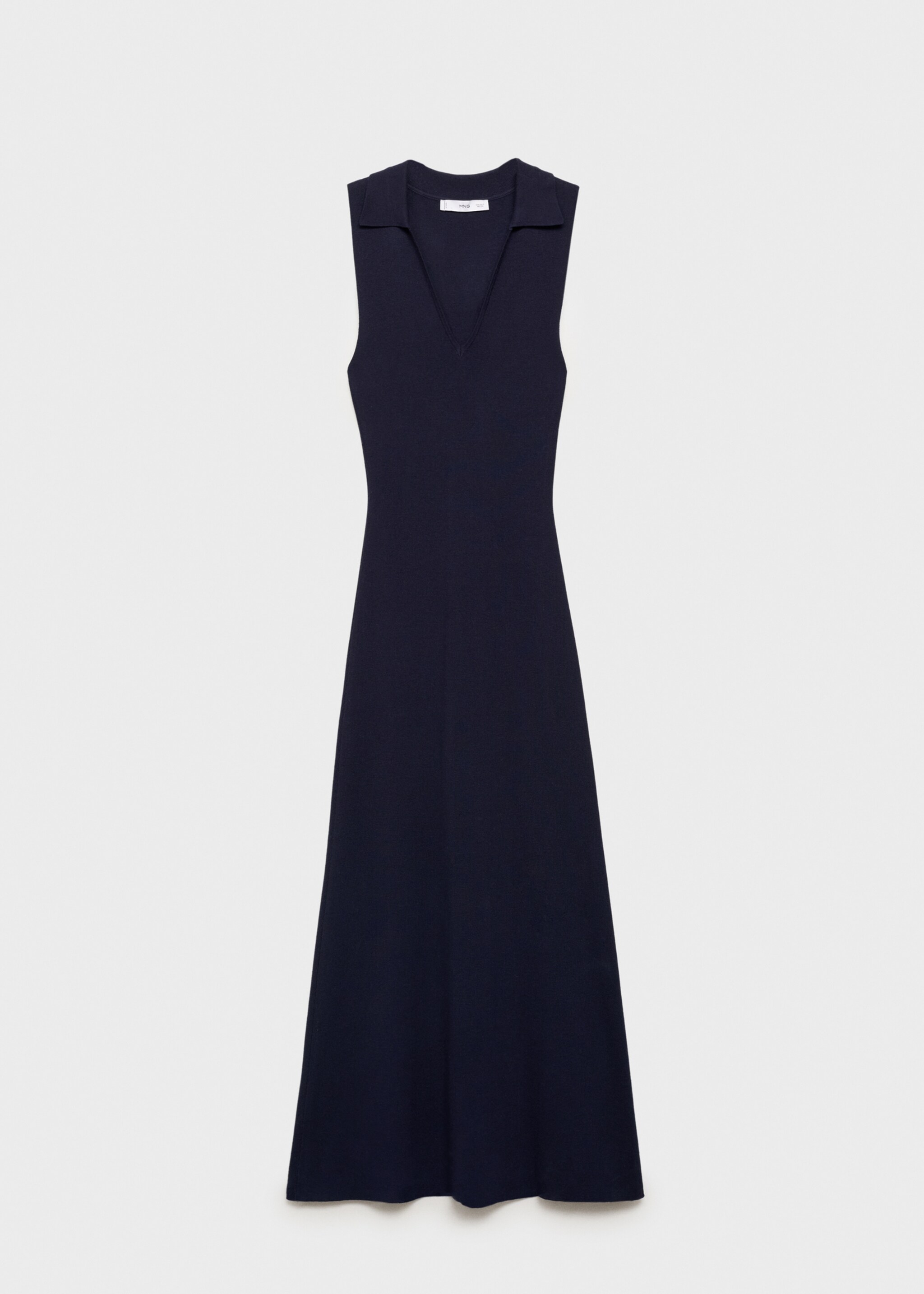 Knitted midi-dress with lapels - Article without model