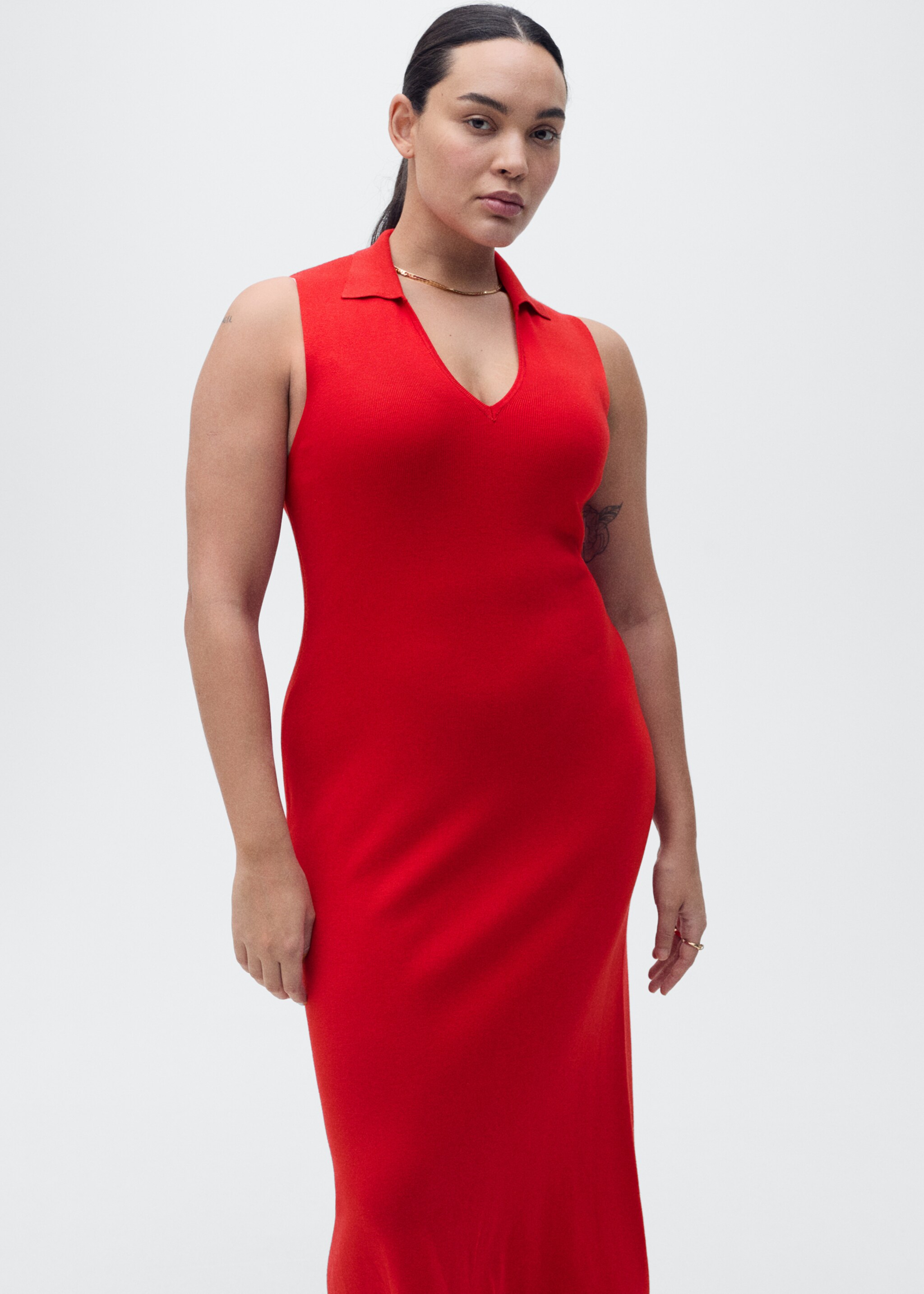 Robe midi maille rabats - Détail de l'article 5