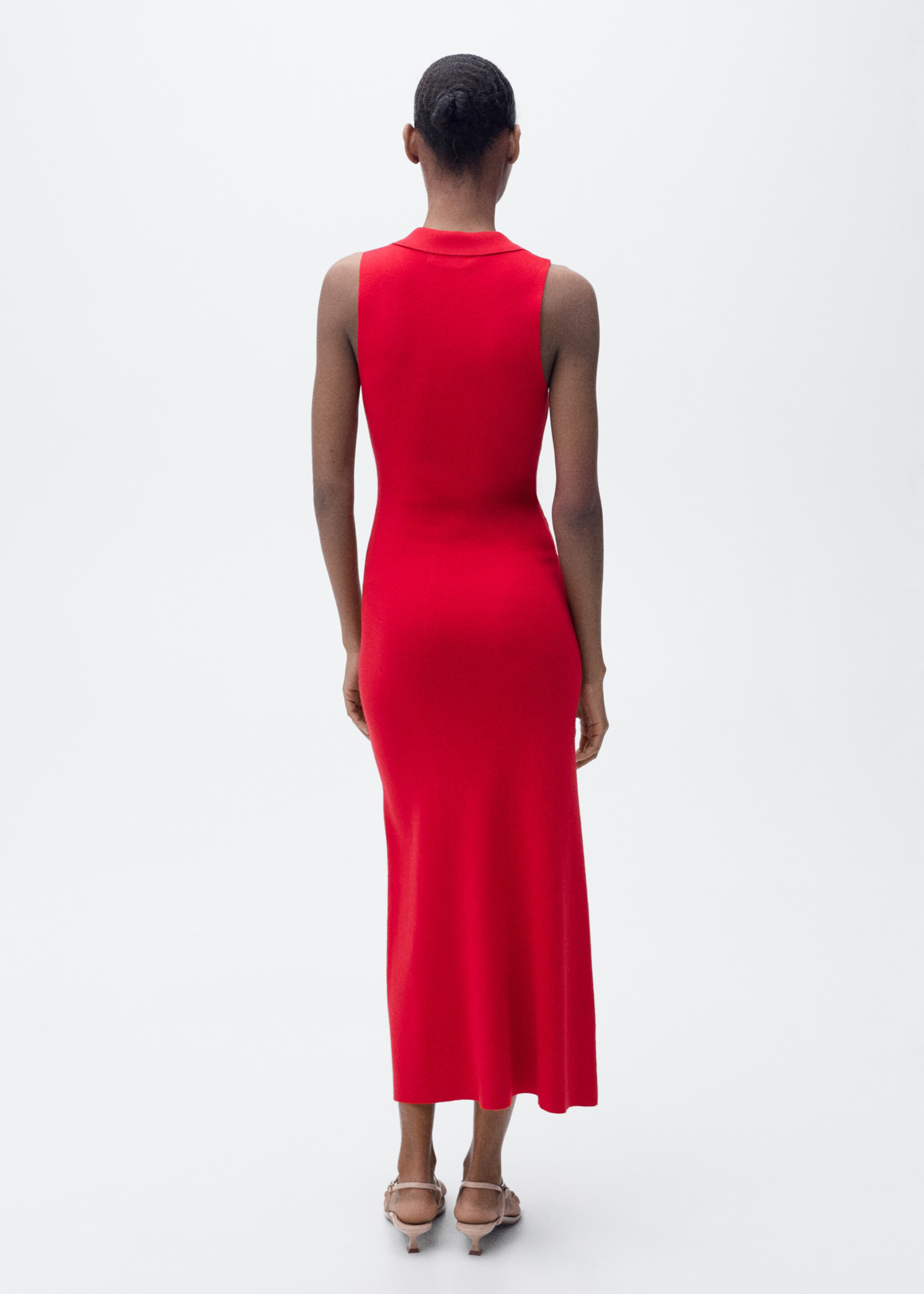 Robe midi maille rabats - Verso de l’article