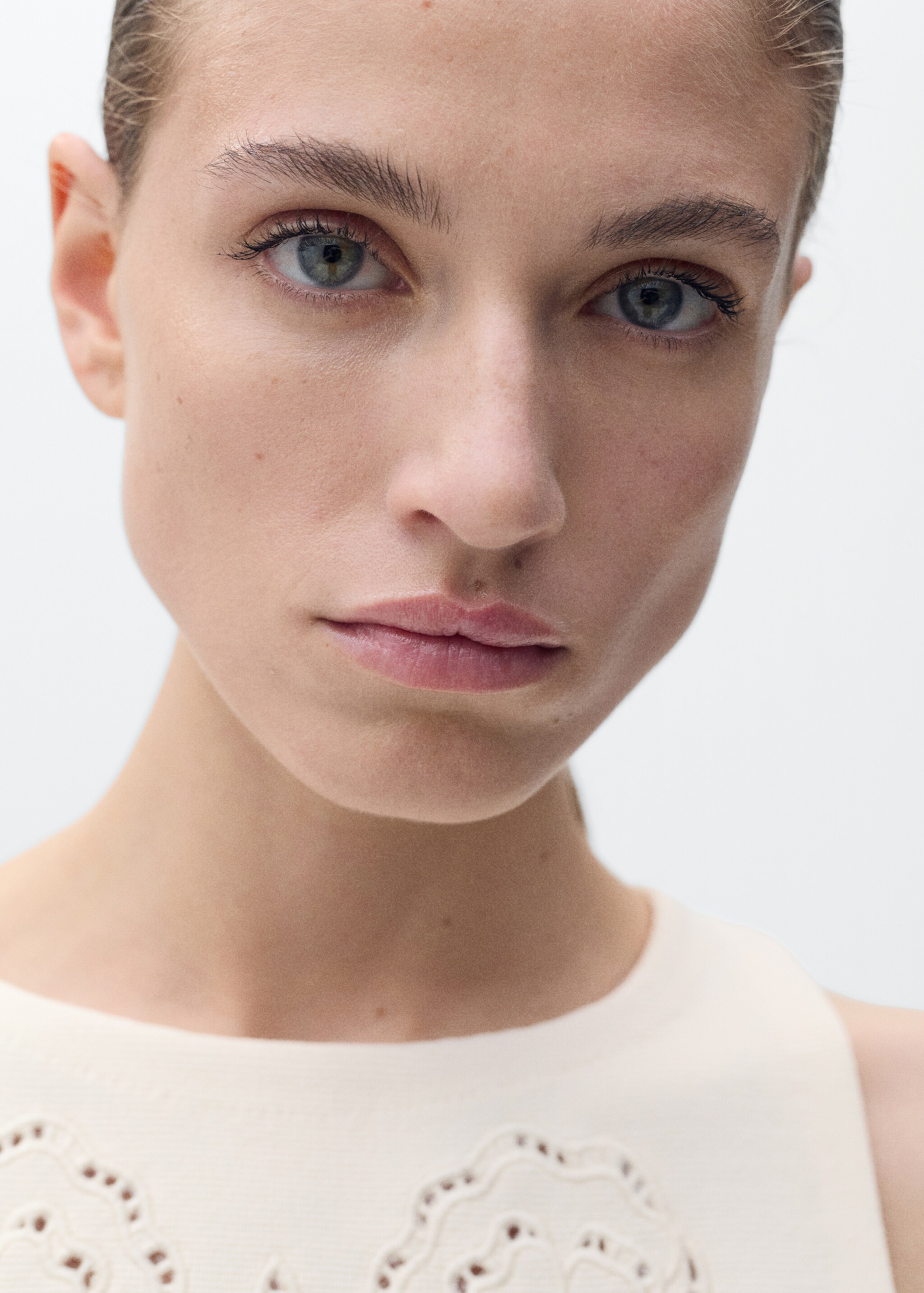 Knitted dress openwork details - Details of the article 1