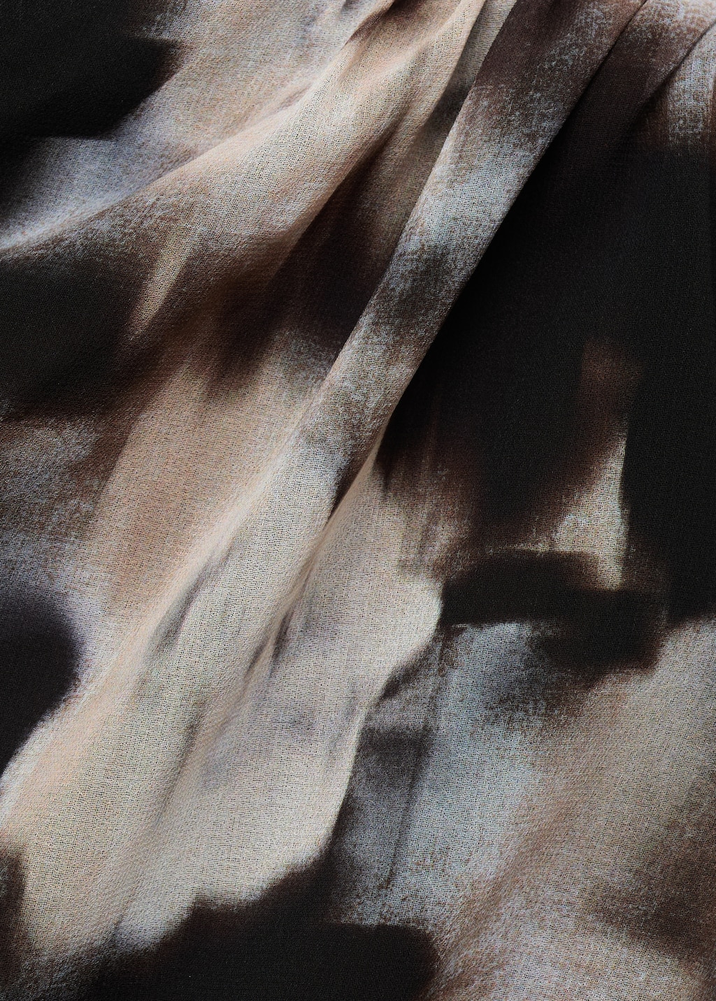 Floral-print draped dress