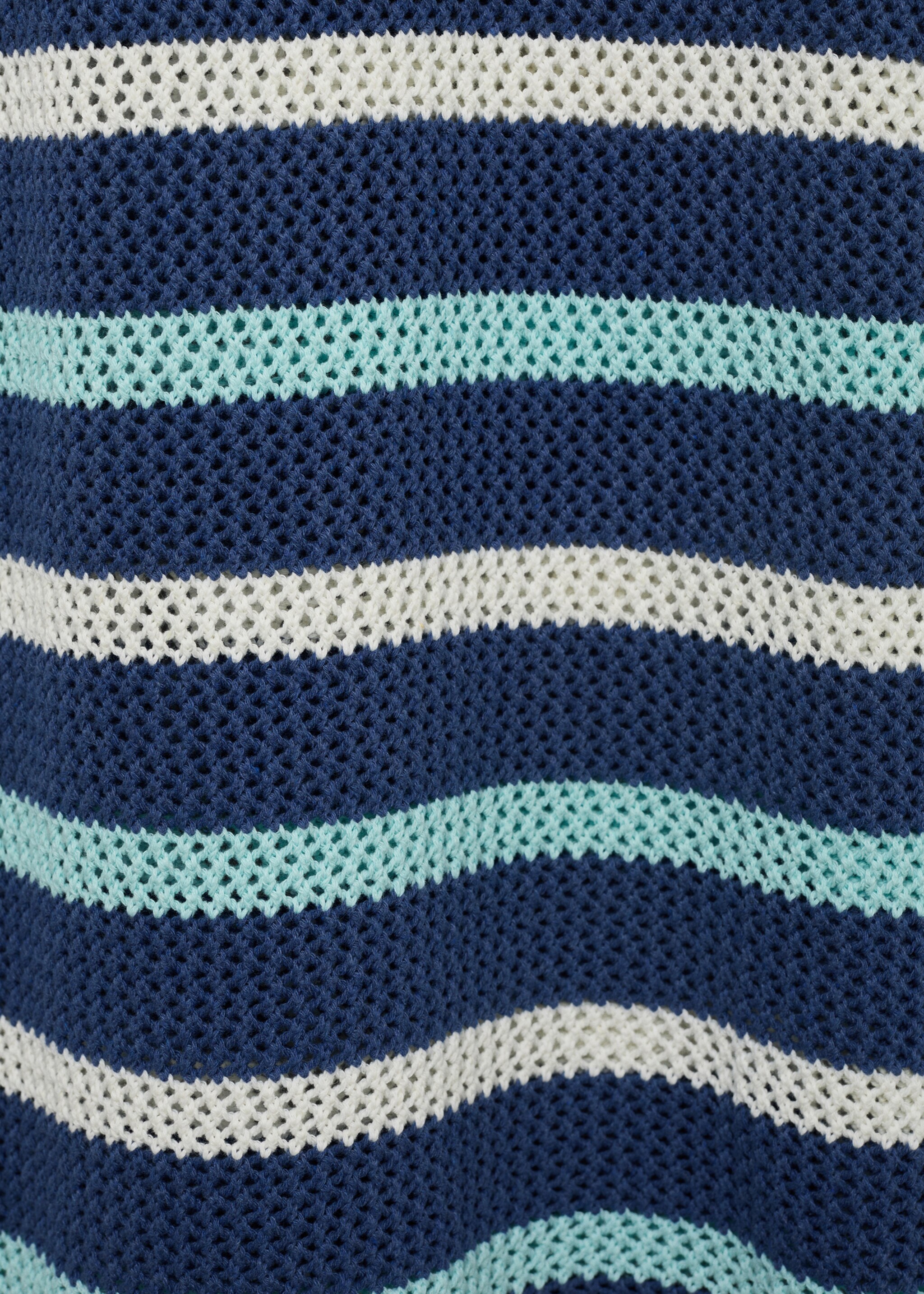 Striped openwork knitted dress - Details of the article 0