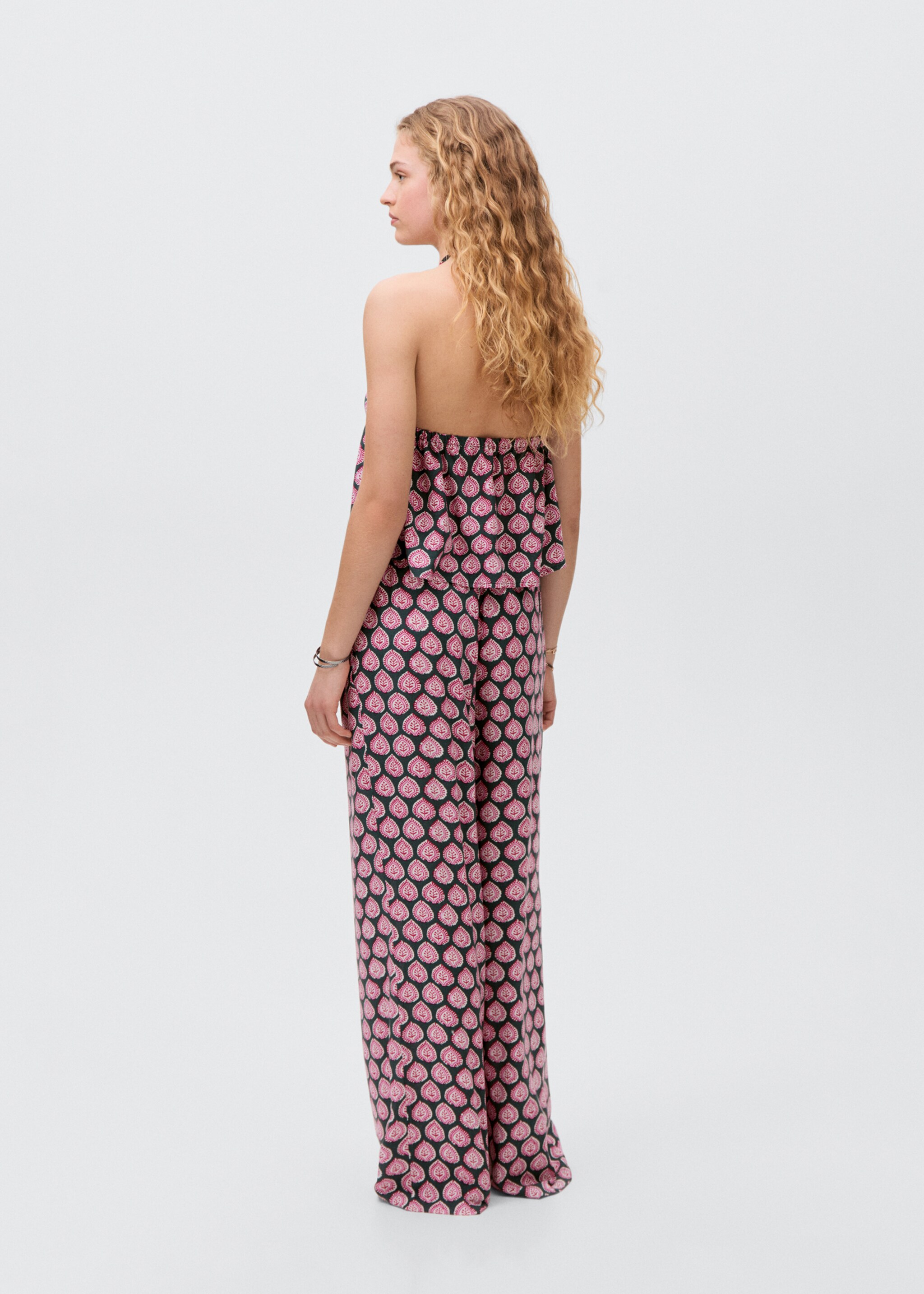 Pantalón recto estampado - Reverso del artículo