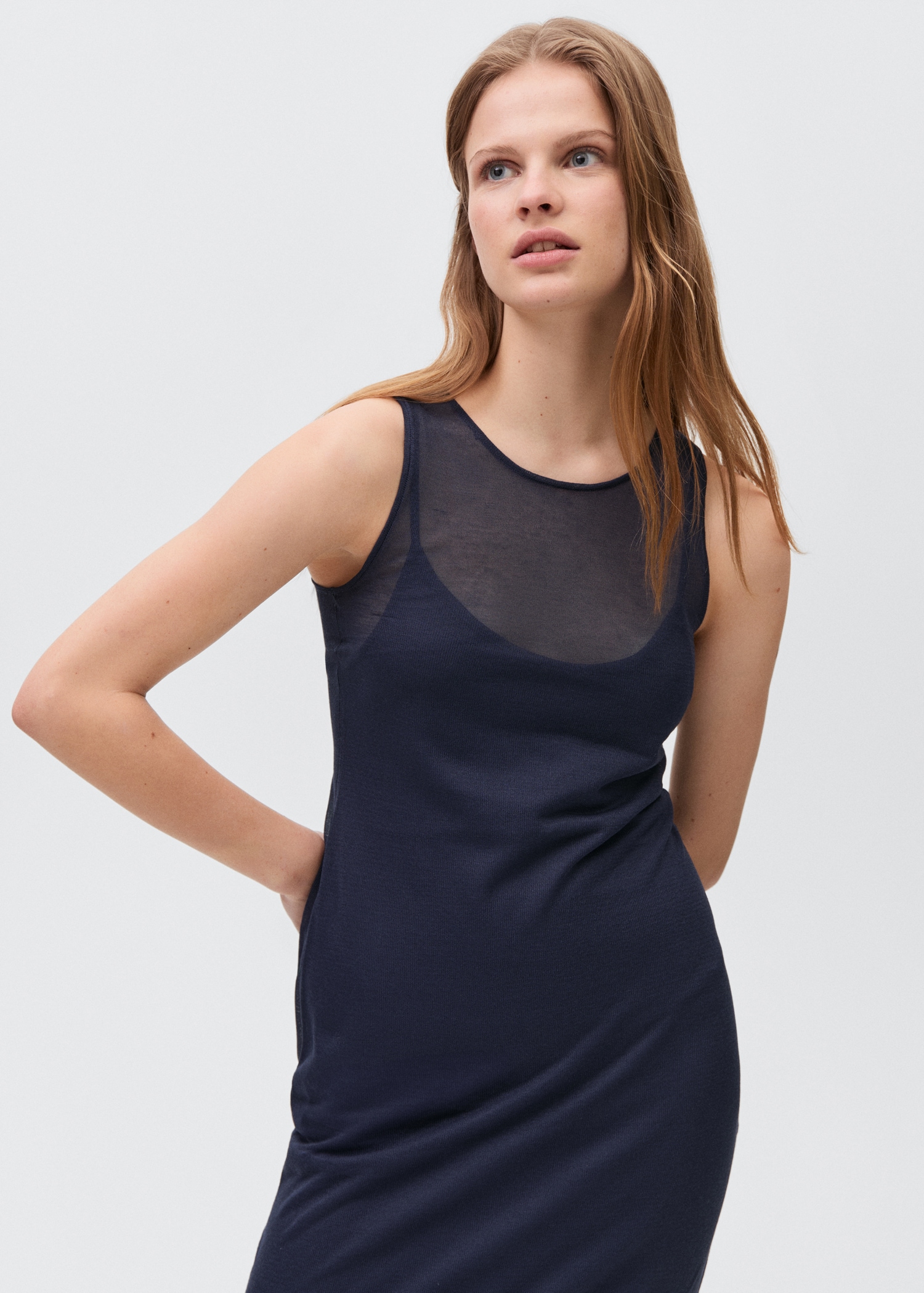 Sheer fabric dress - Medium plane