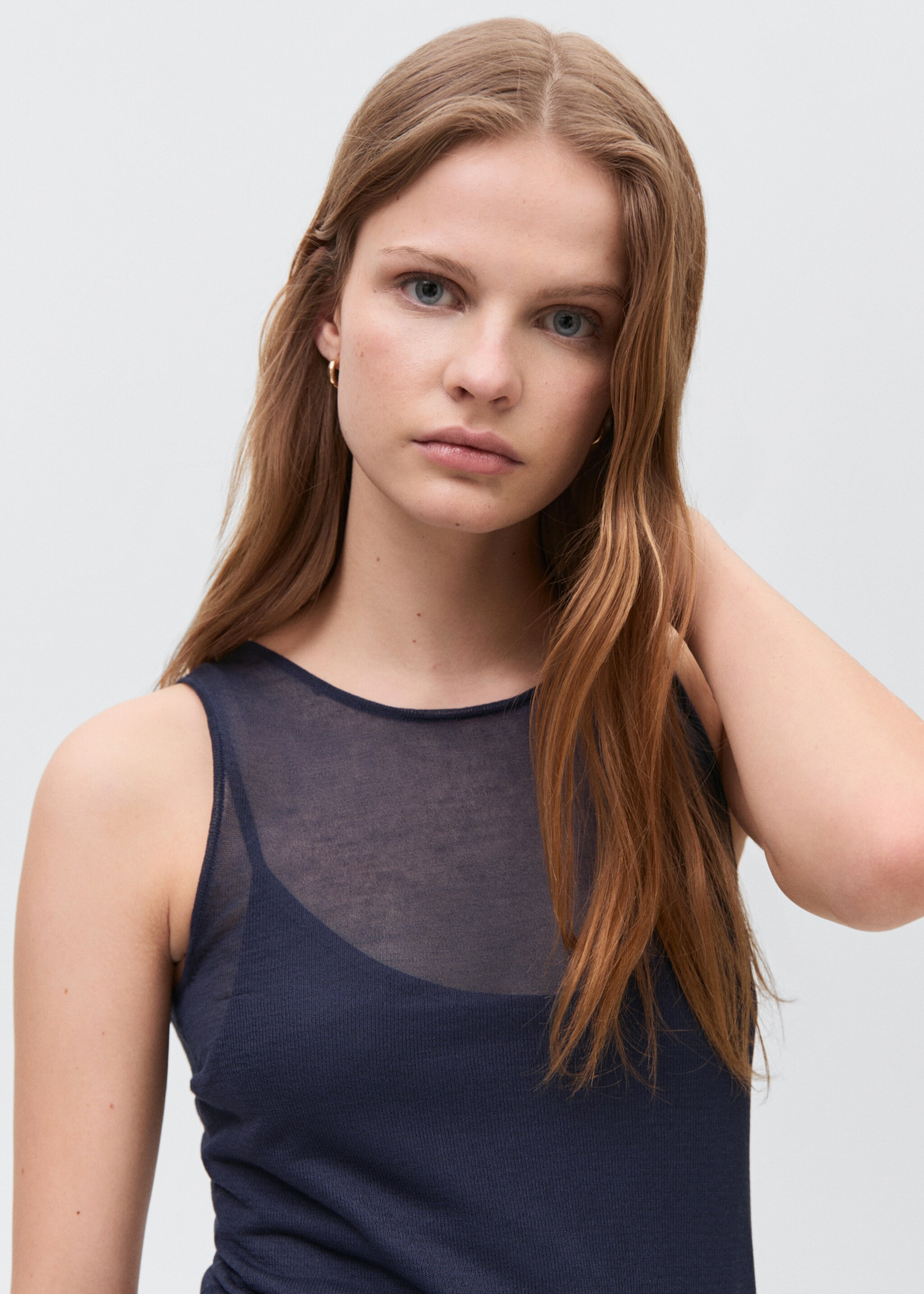 Sheer fabric dress - Details of the article 1