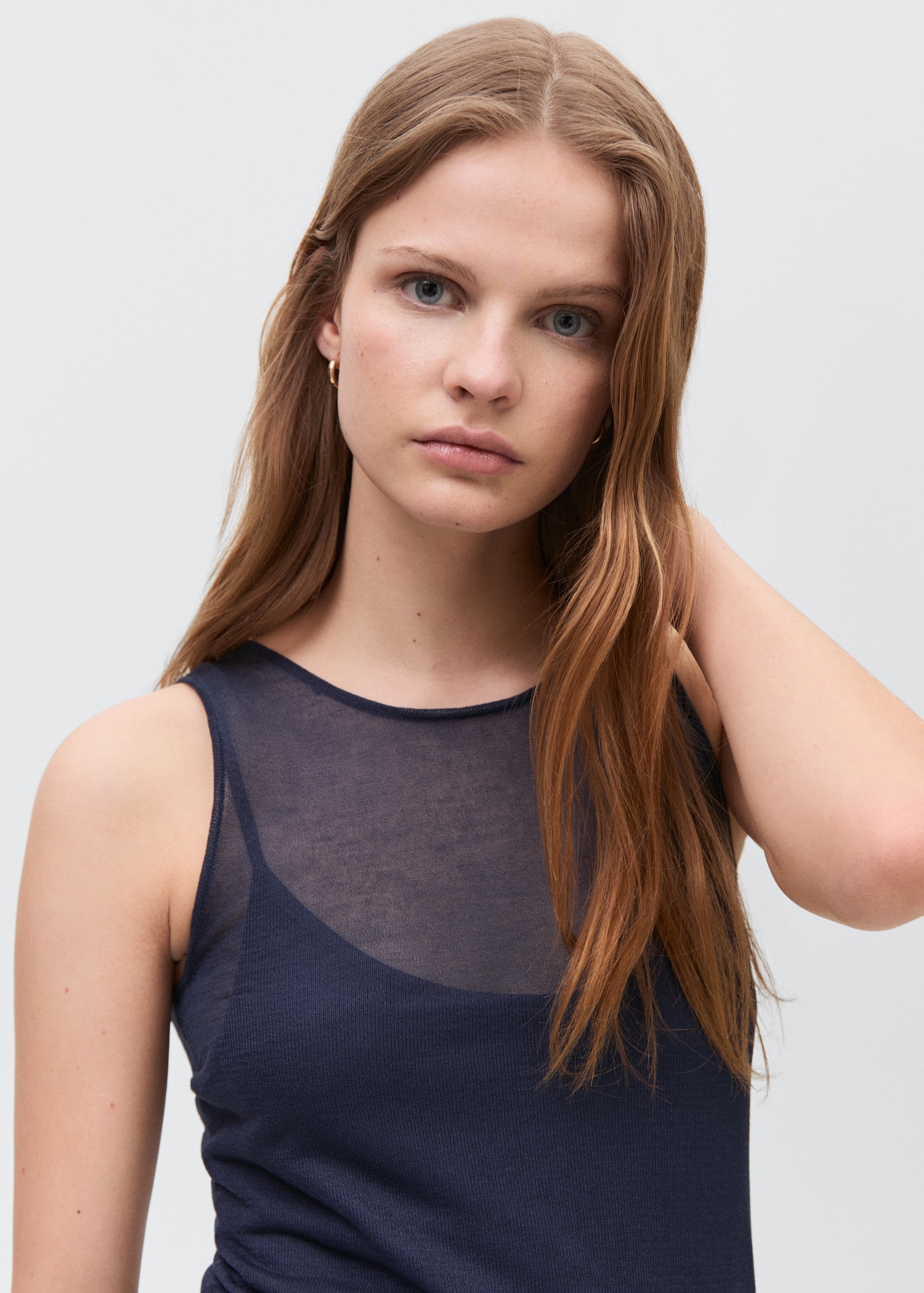 Sheer fabric dress - Details of the article 1