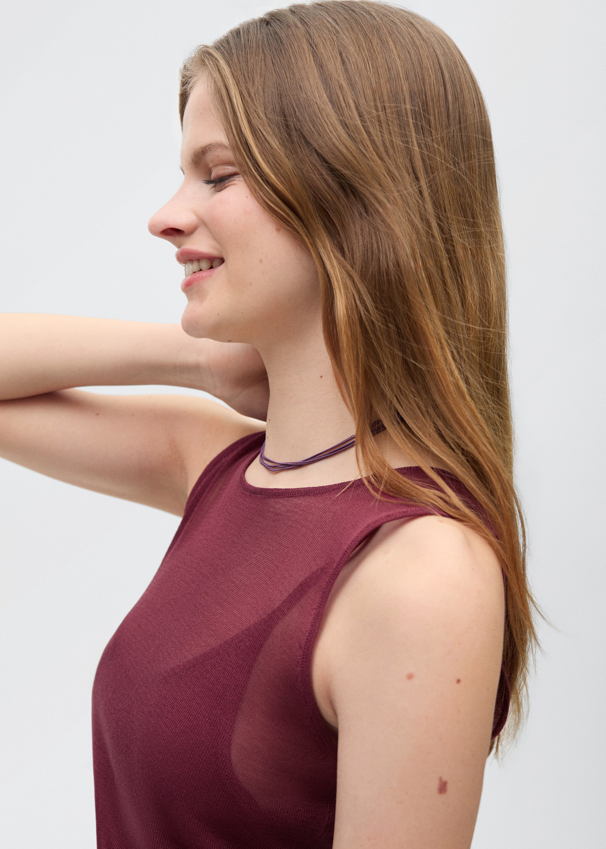 Vestido tejido semitransparente - Detalle del artículo 1