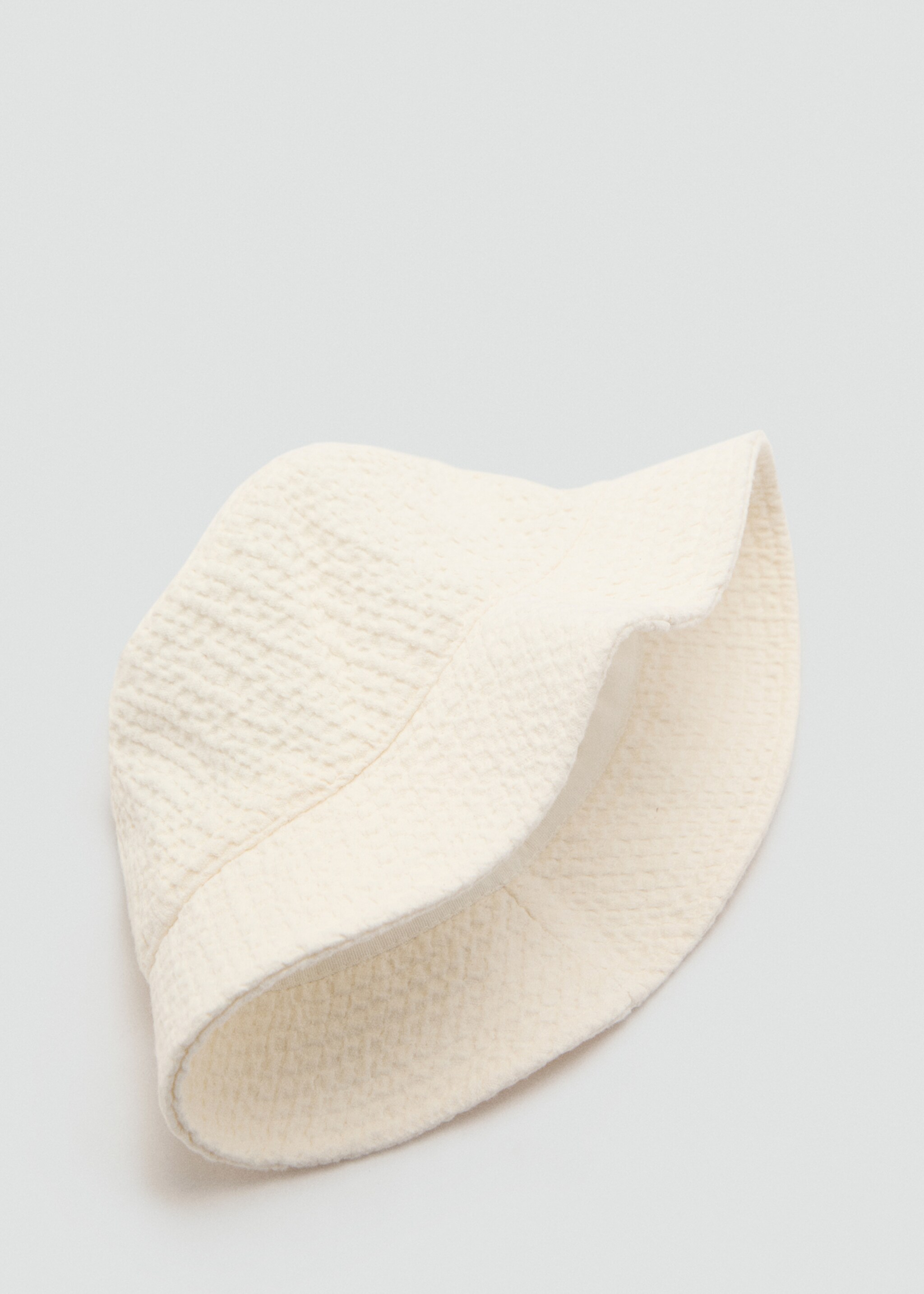 Textured cotton bucket hat - Details of the article 1