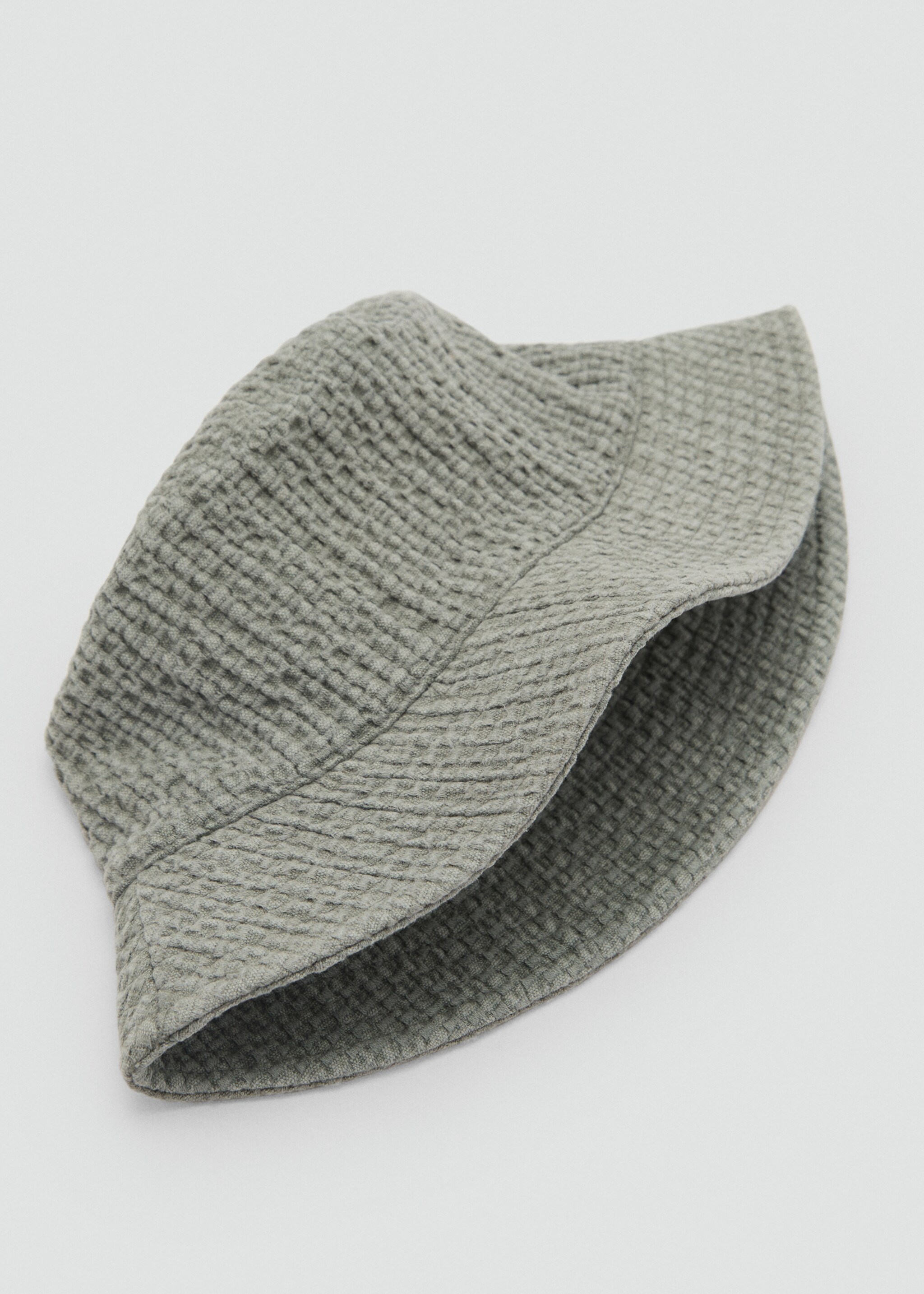 Textured cotton bucket hat - Details of the article 1