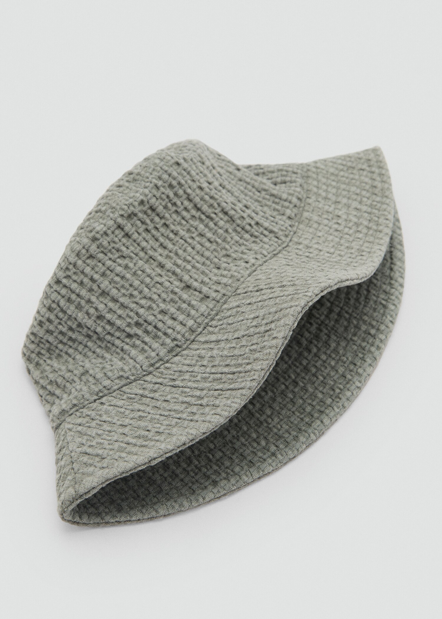 Textured cotton bucket hat - Details of the article 1