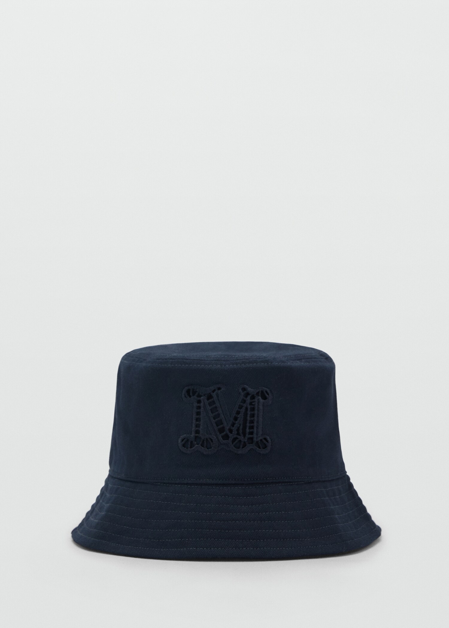 Bucket hat with embroidered lettering - Article without model