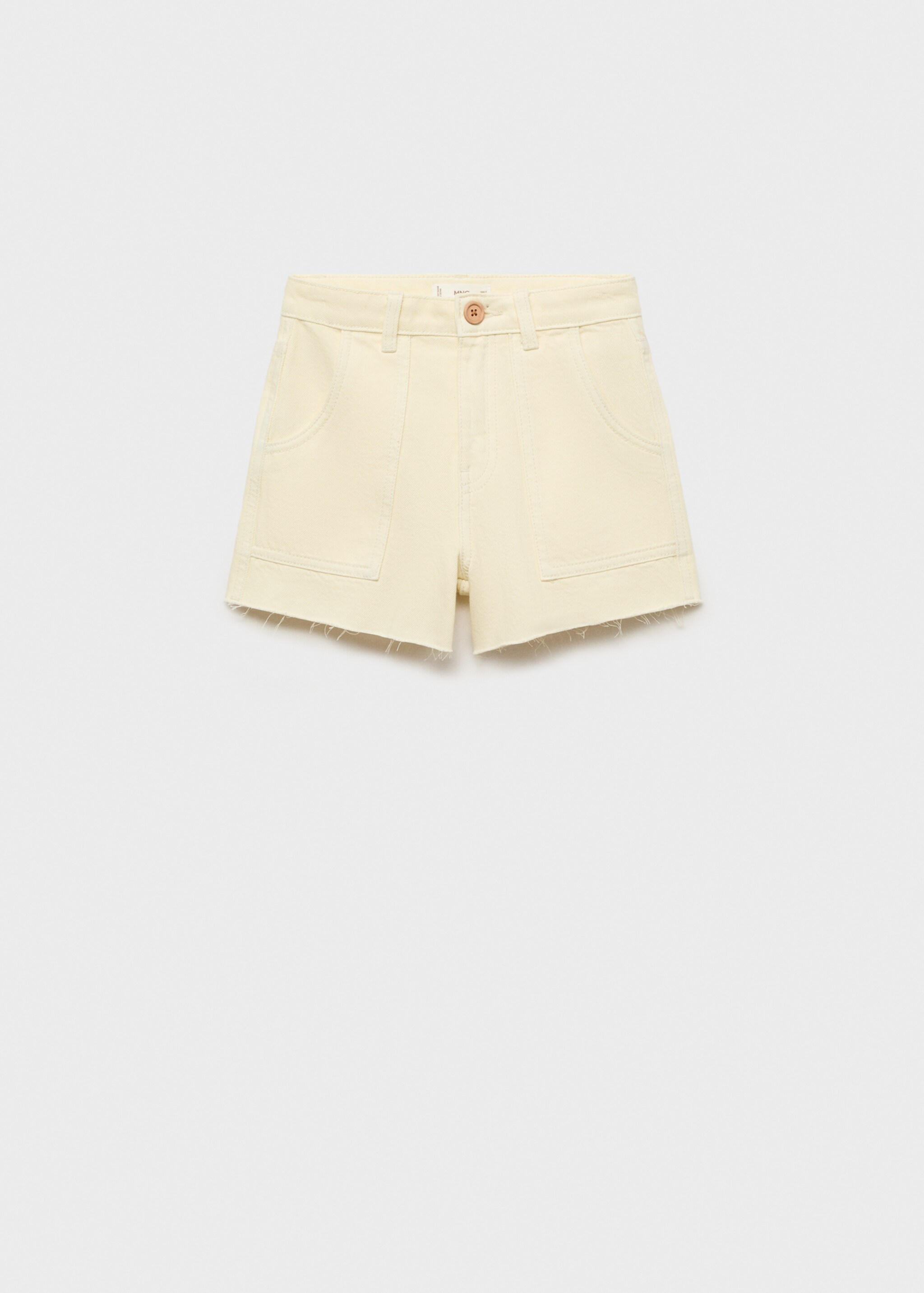 Shorts rectos bajo deshilachado - Artículo sin modelo
