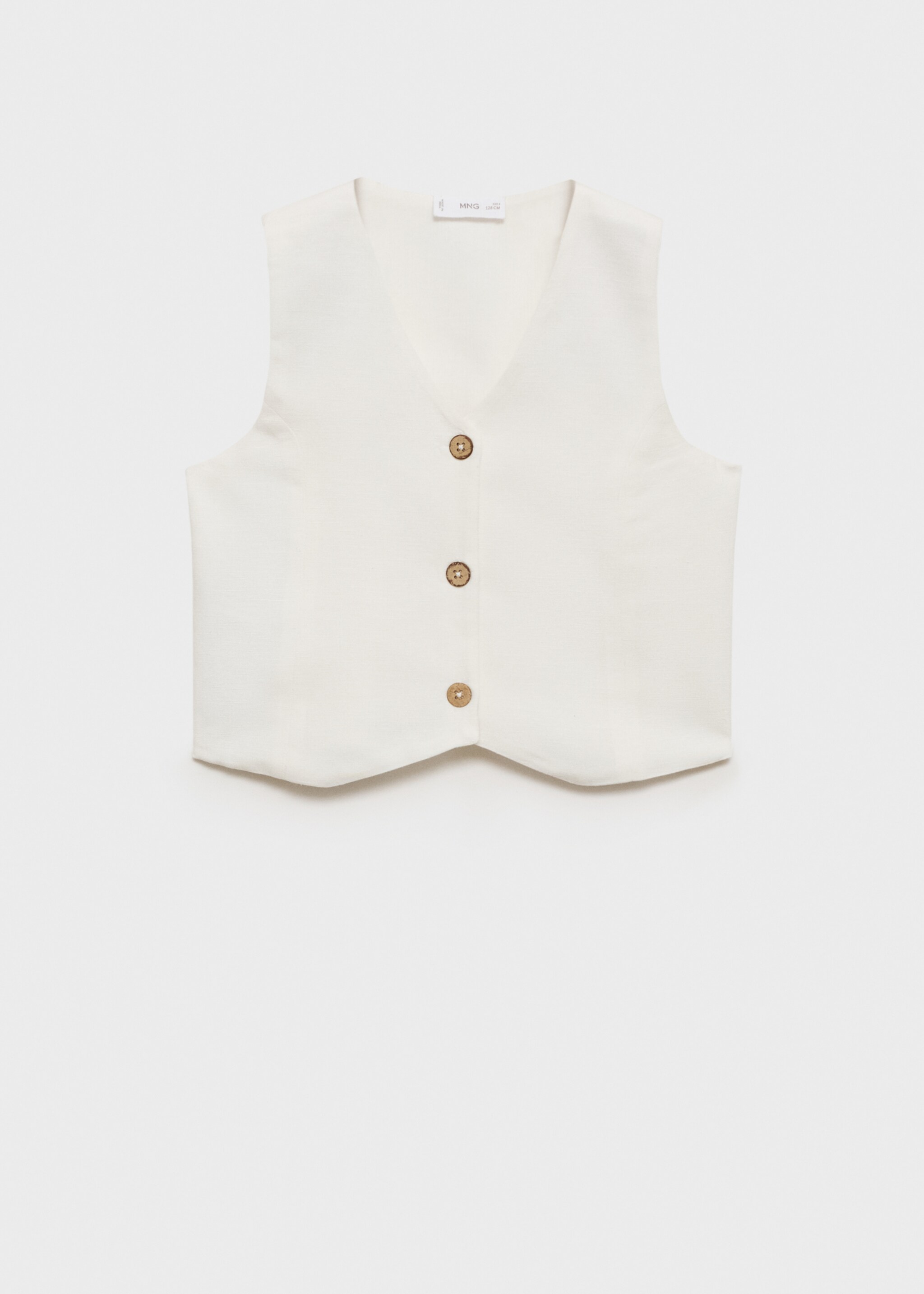 Vesta cropped s knoflíky - Zboží bez modelu