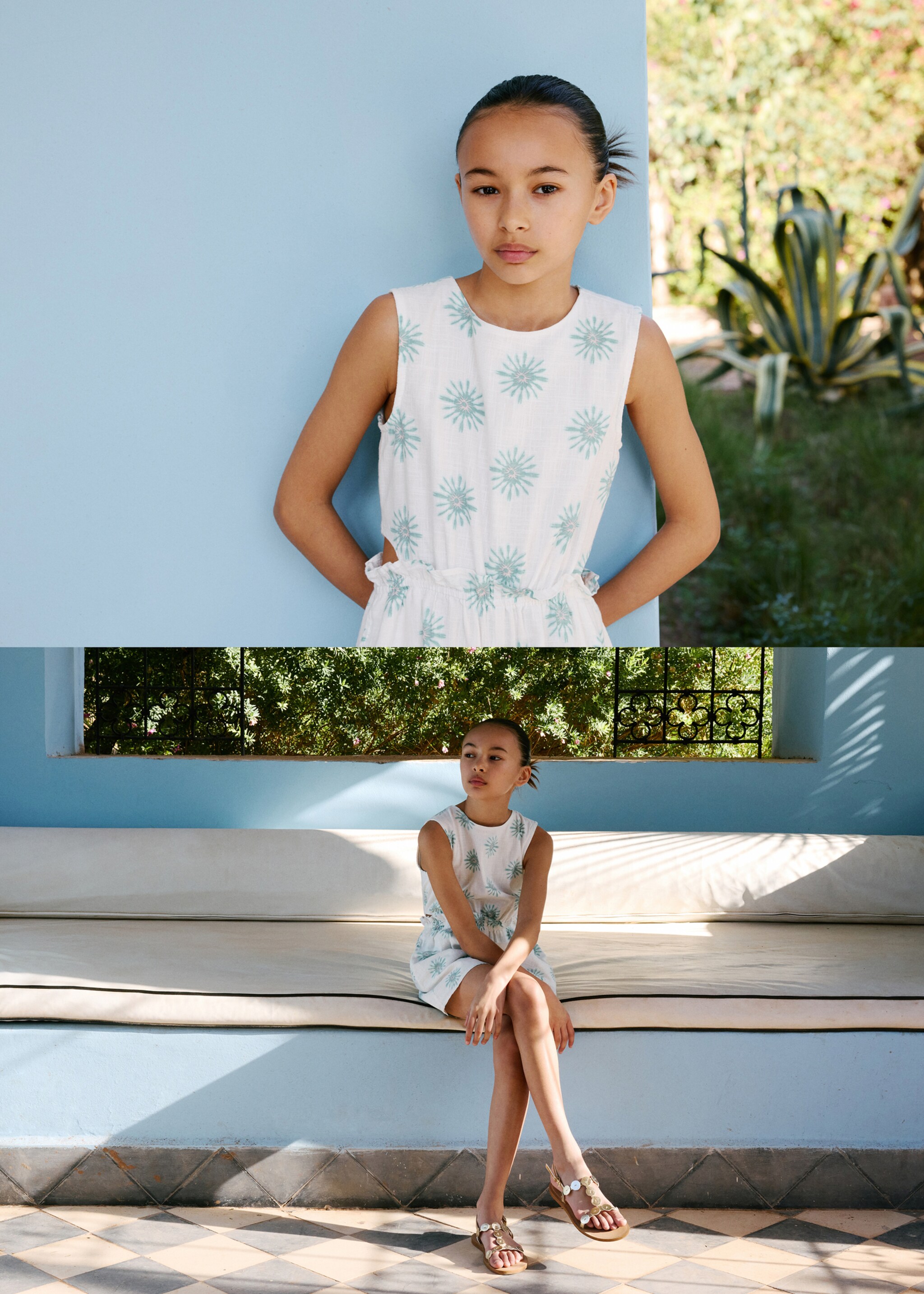 Printed jumpsuit with openings - Details of the article 5