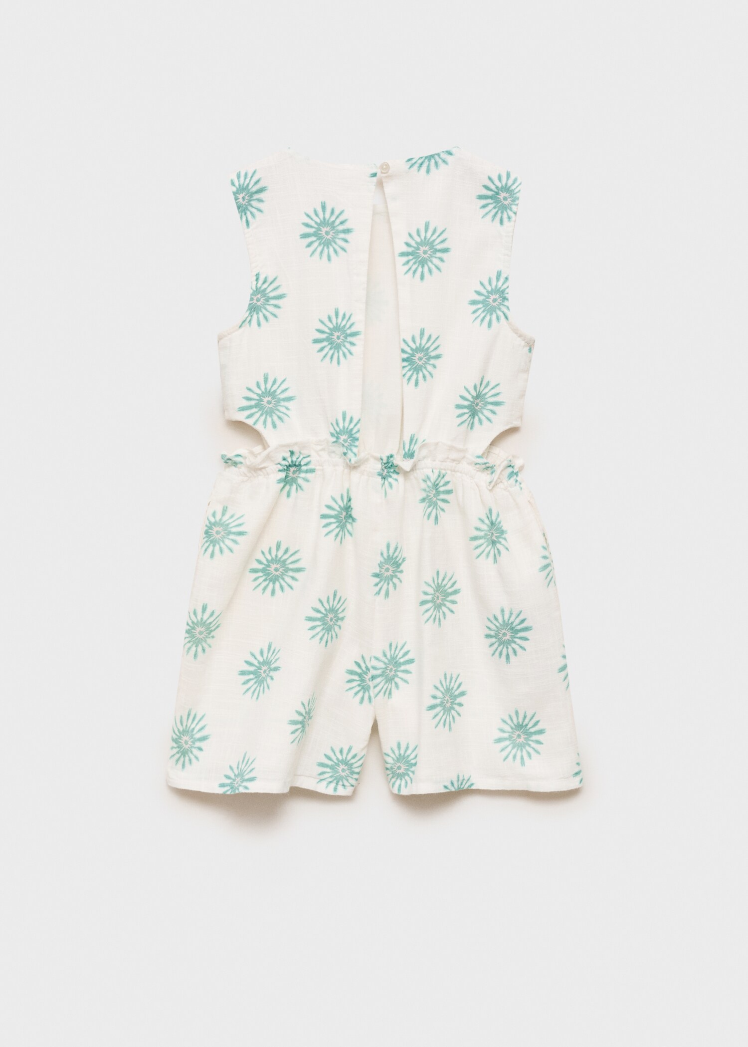 Printed jumpsuit with openings - Reverse of the article