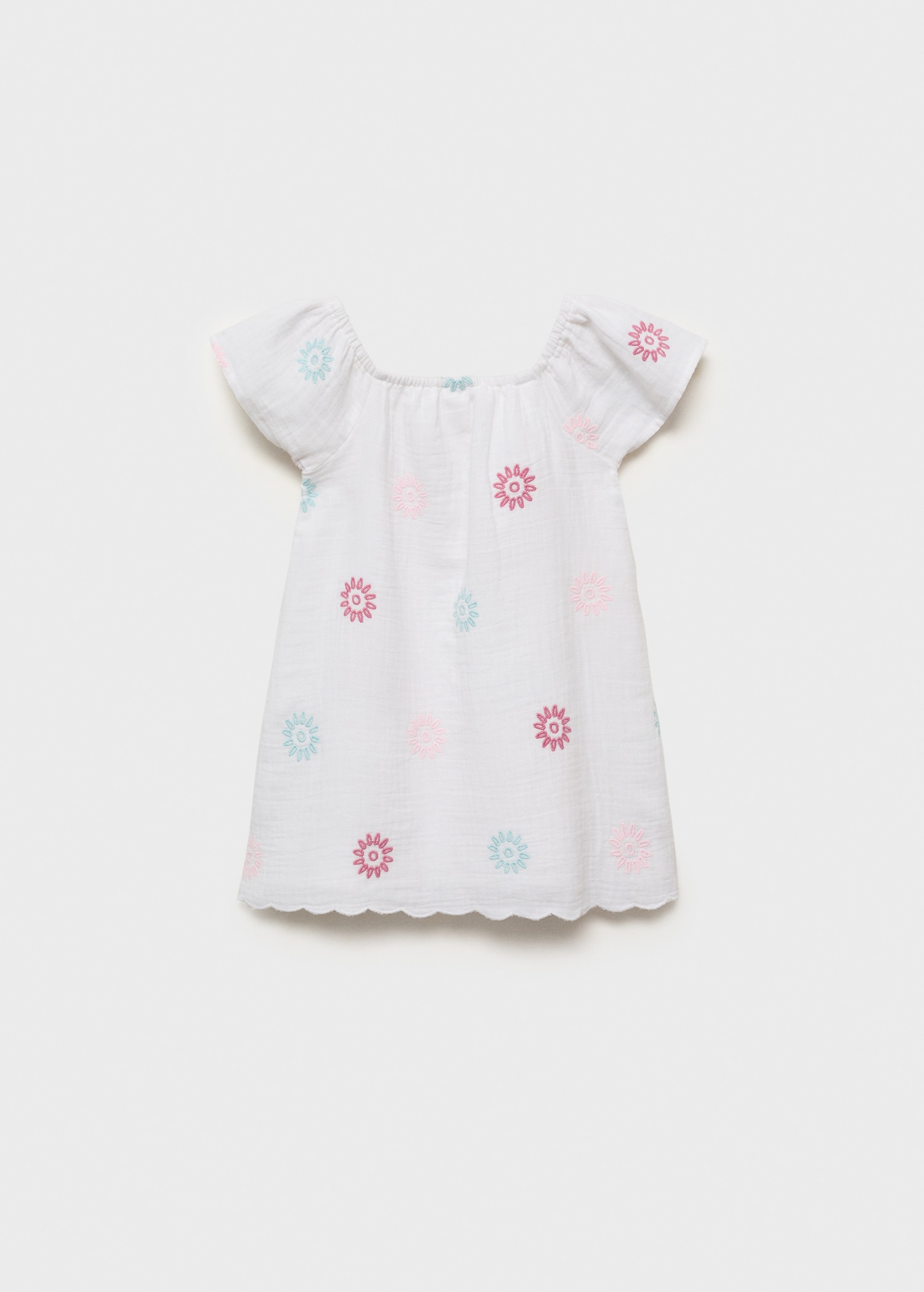 Embroidered detail dress