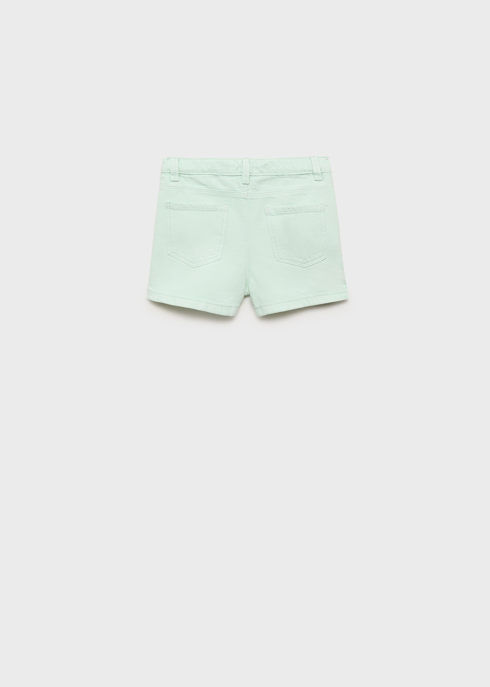 Denim shorts with side detail - Reverse of the article