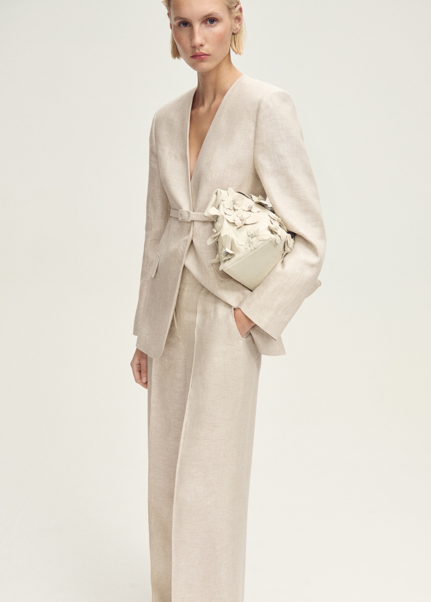 Linen suit trousers - Main Image