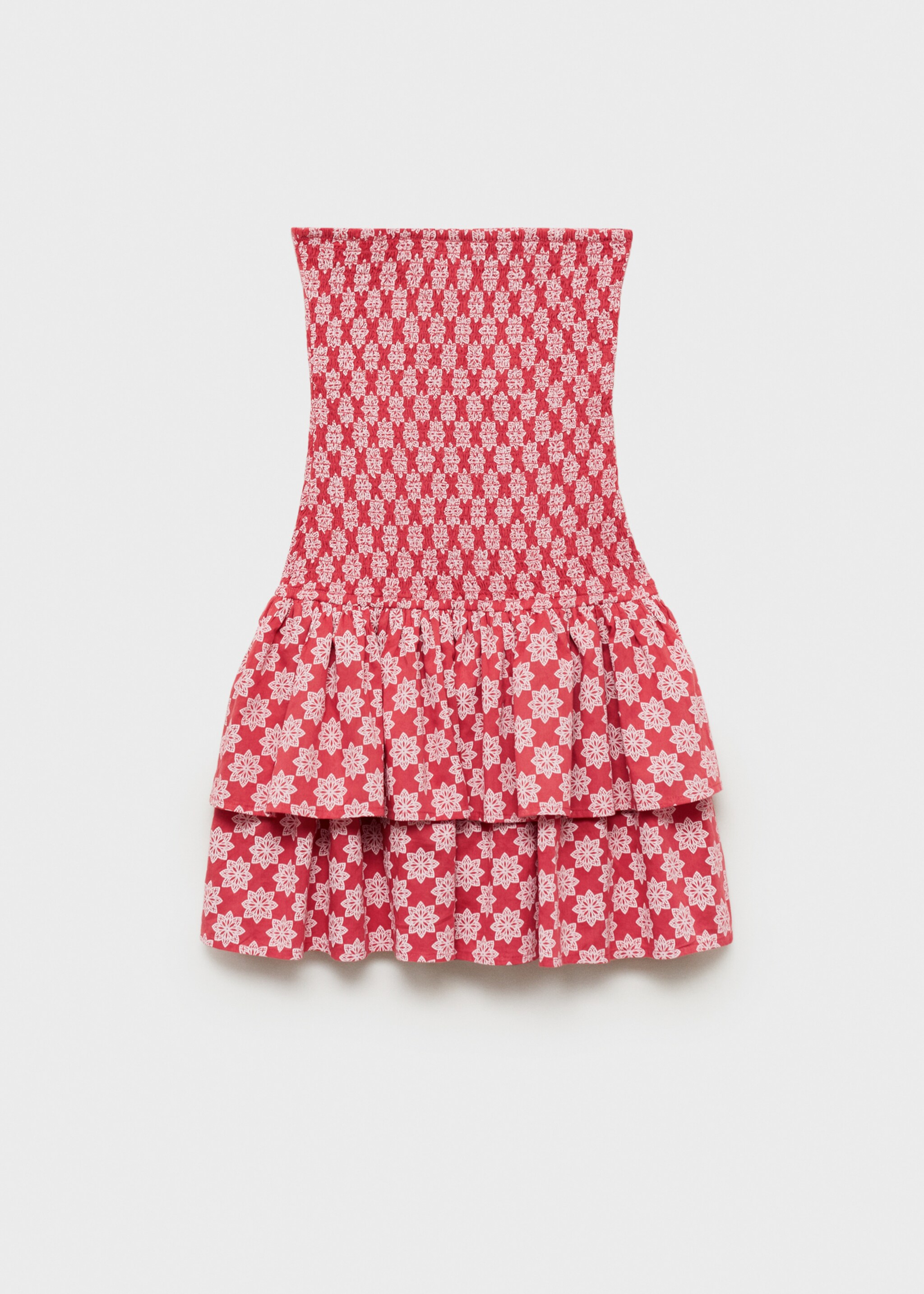 Gerafftes Kleid mit Rüschen - Artikel ohne Model