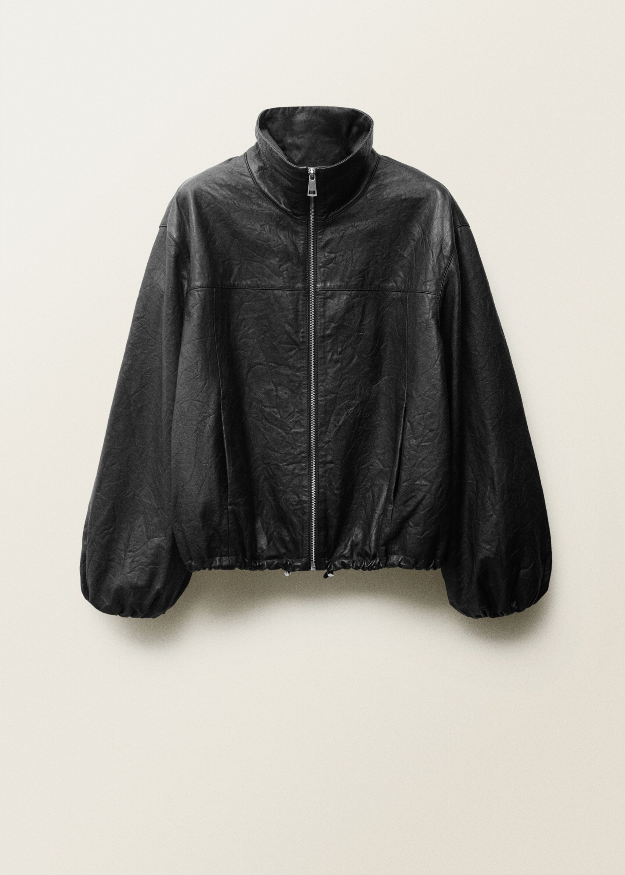 Veste cuir oversize - Article sans modèle