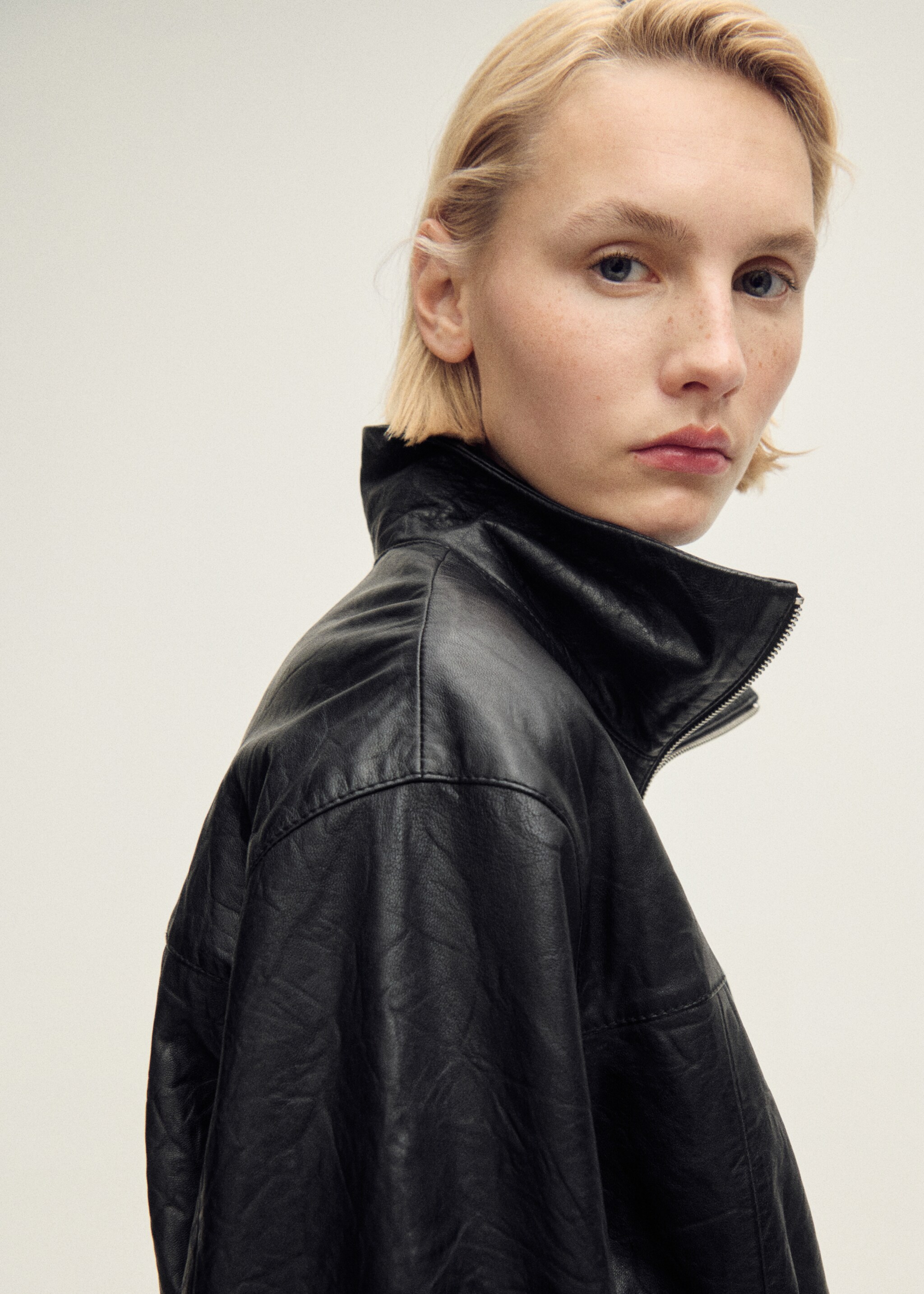 Veste cuir oversize - Détail de l'article 1