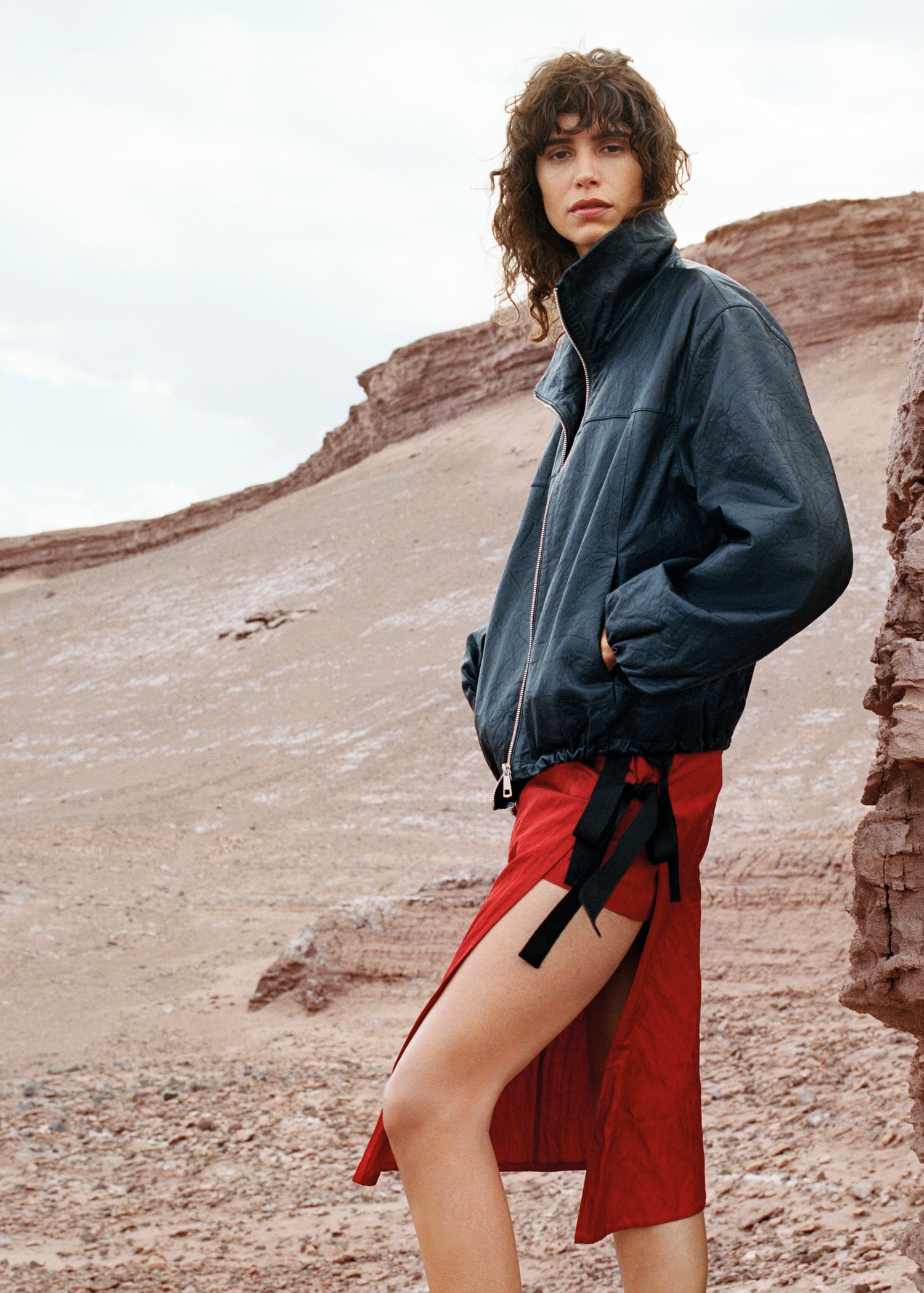 Bikerjacke Schwarze Lederjacke Damen Mango MANGO Bikerjacke Mit