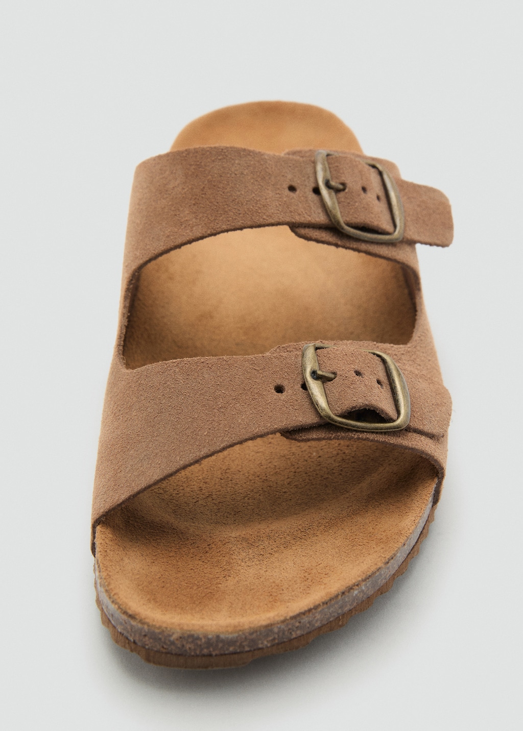 Buckles leather sandal