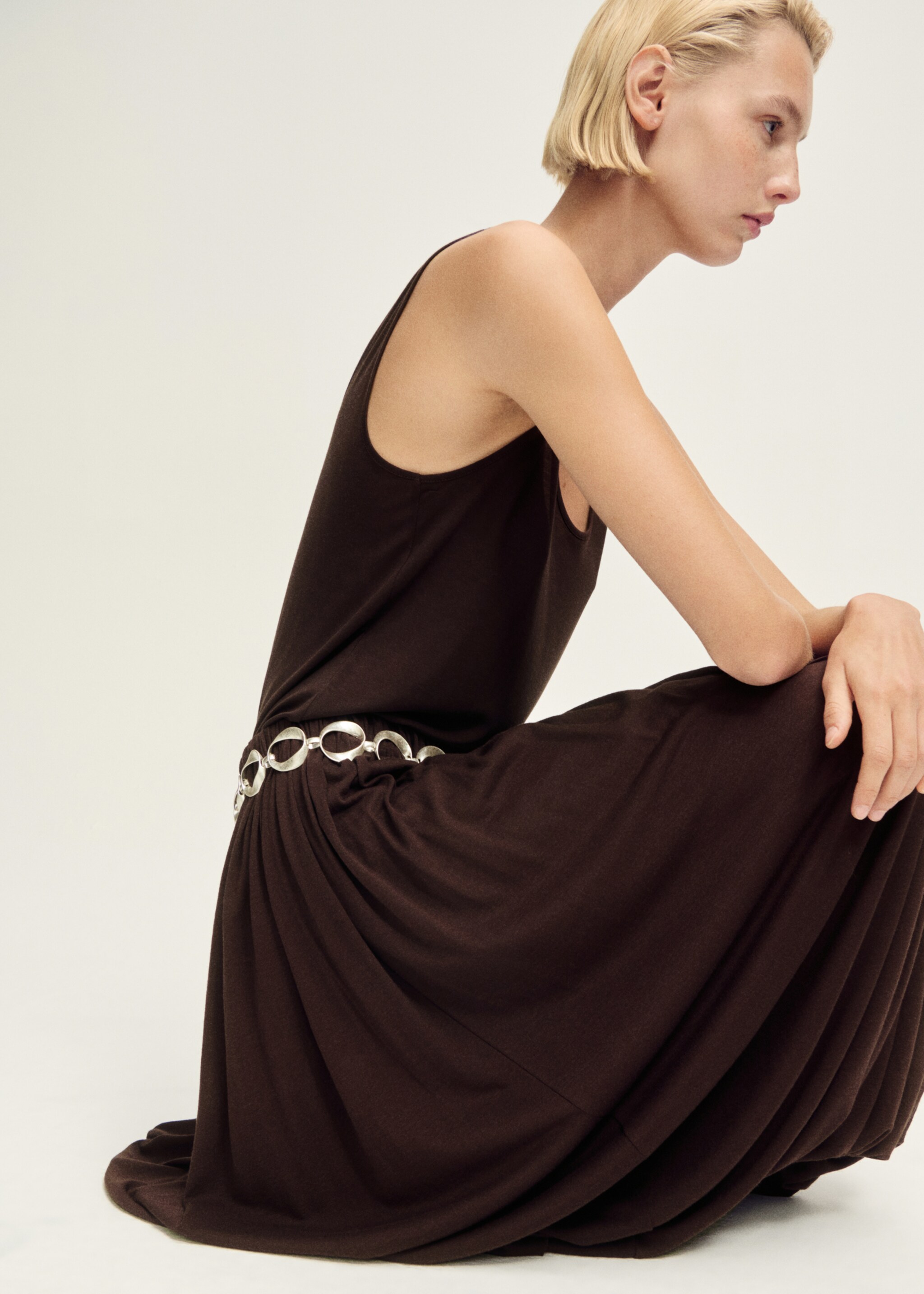 Wool-blend skirt with puffed hem - Details of the article 2