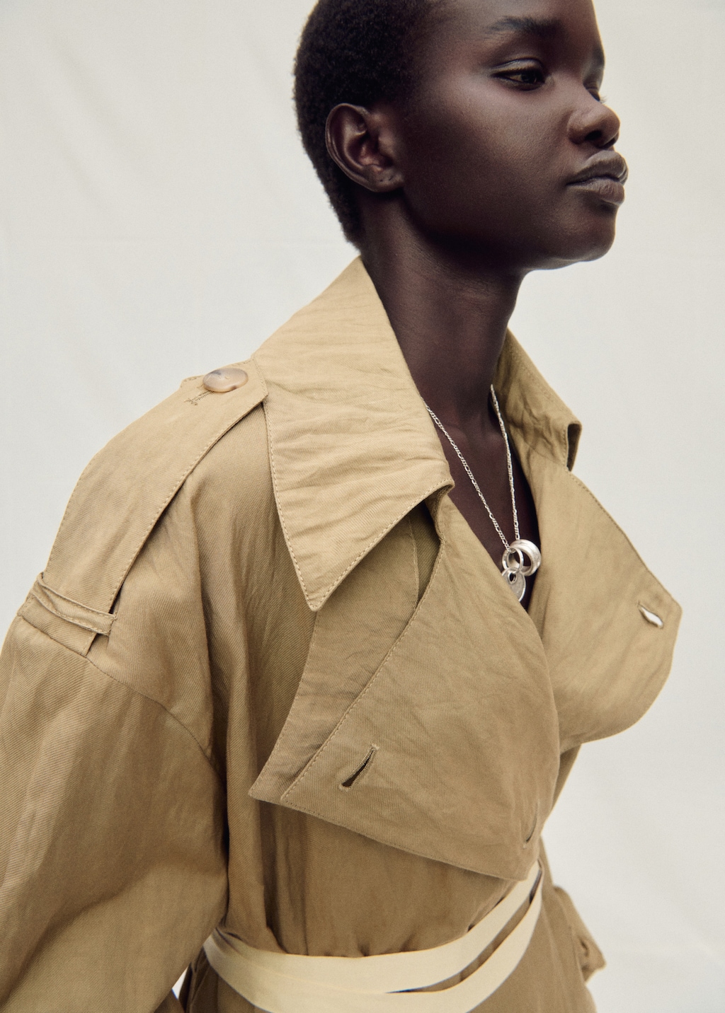 Oversized wrinkled-effect trench coat - Women | MANGO USA Oversized wrinkled-effect trench coat - Women | MANGO USA