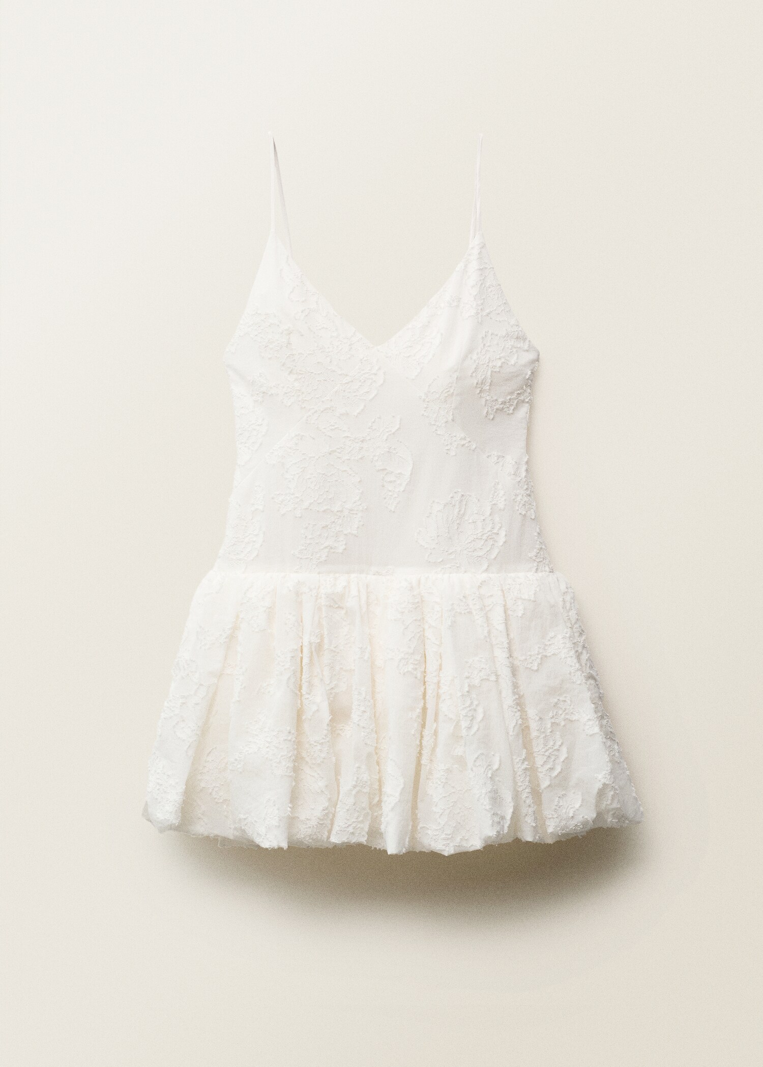 Robe ballon texturée - Article sans modèle