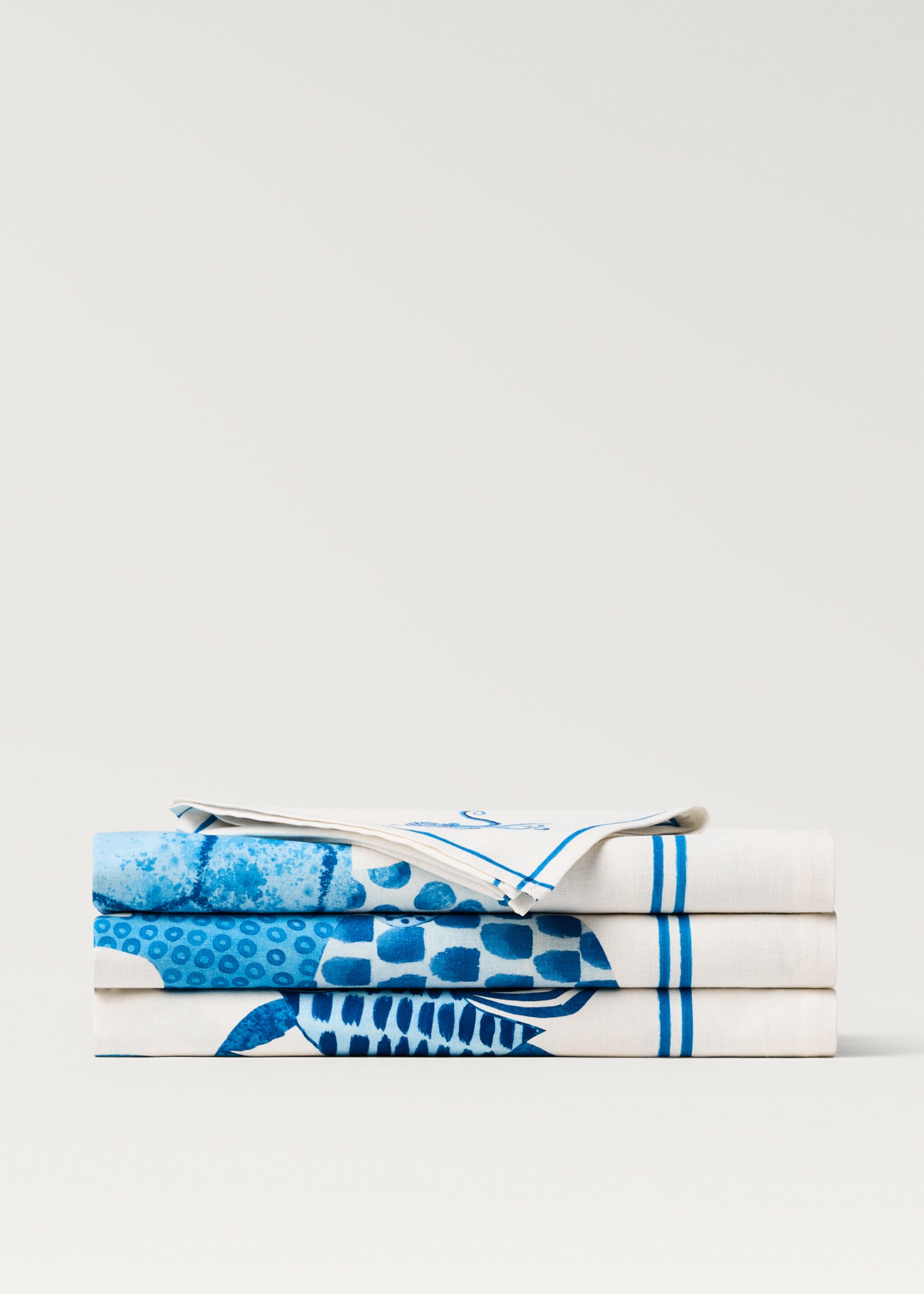 Servilletas lino estampado marino - Detalle del artículo 1