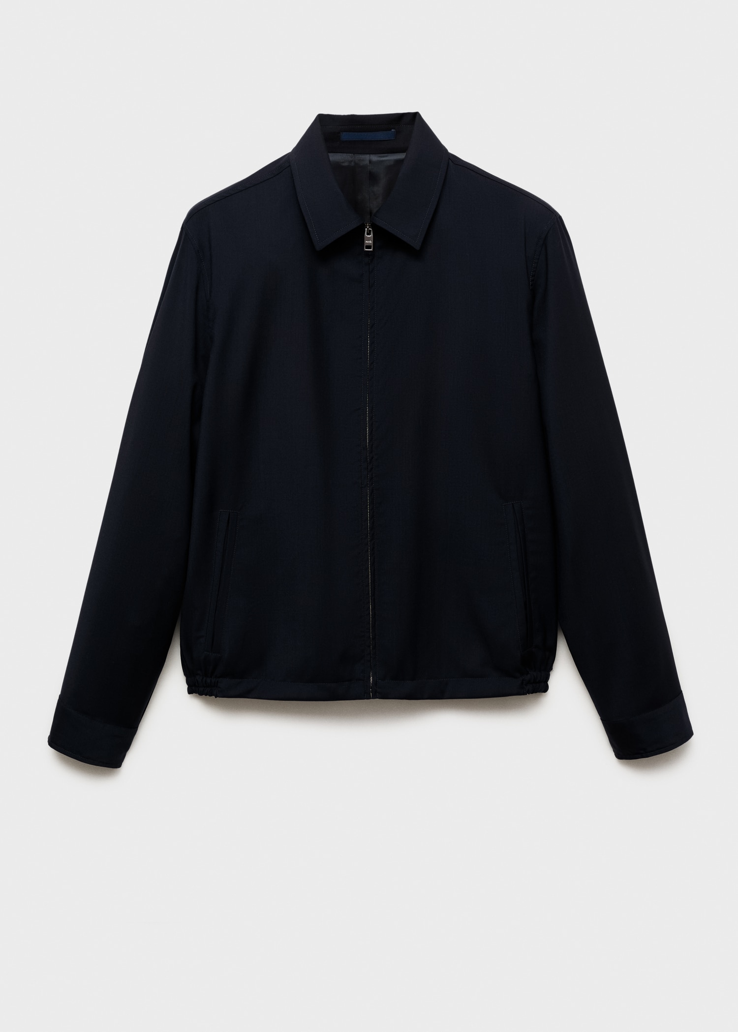 Cold wool jacket with shirt collar - Article without model