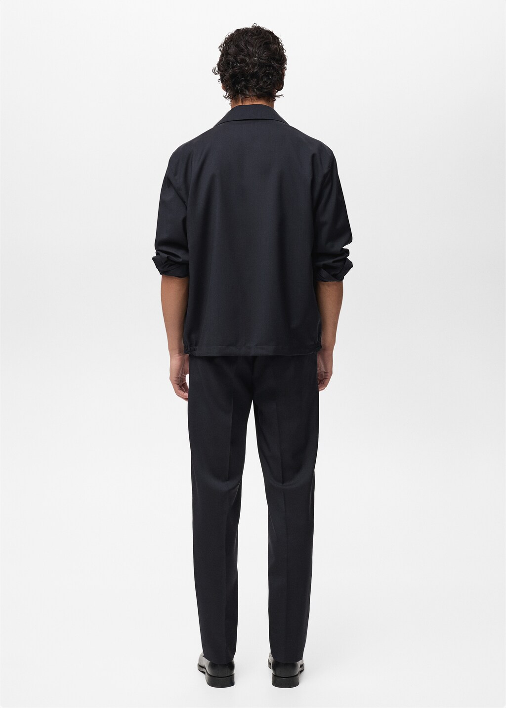 Jacket with a shirt collar and zipper - Men | MANGO USA Jacket with a shirt collar and zipper - Men | MANGO USA