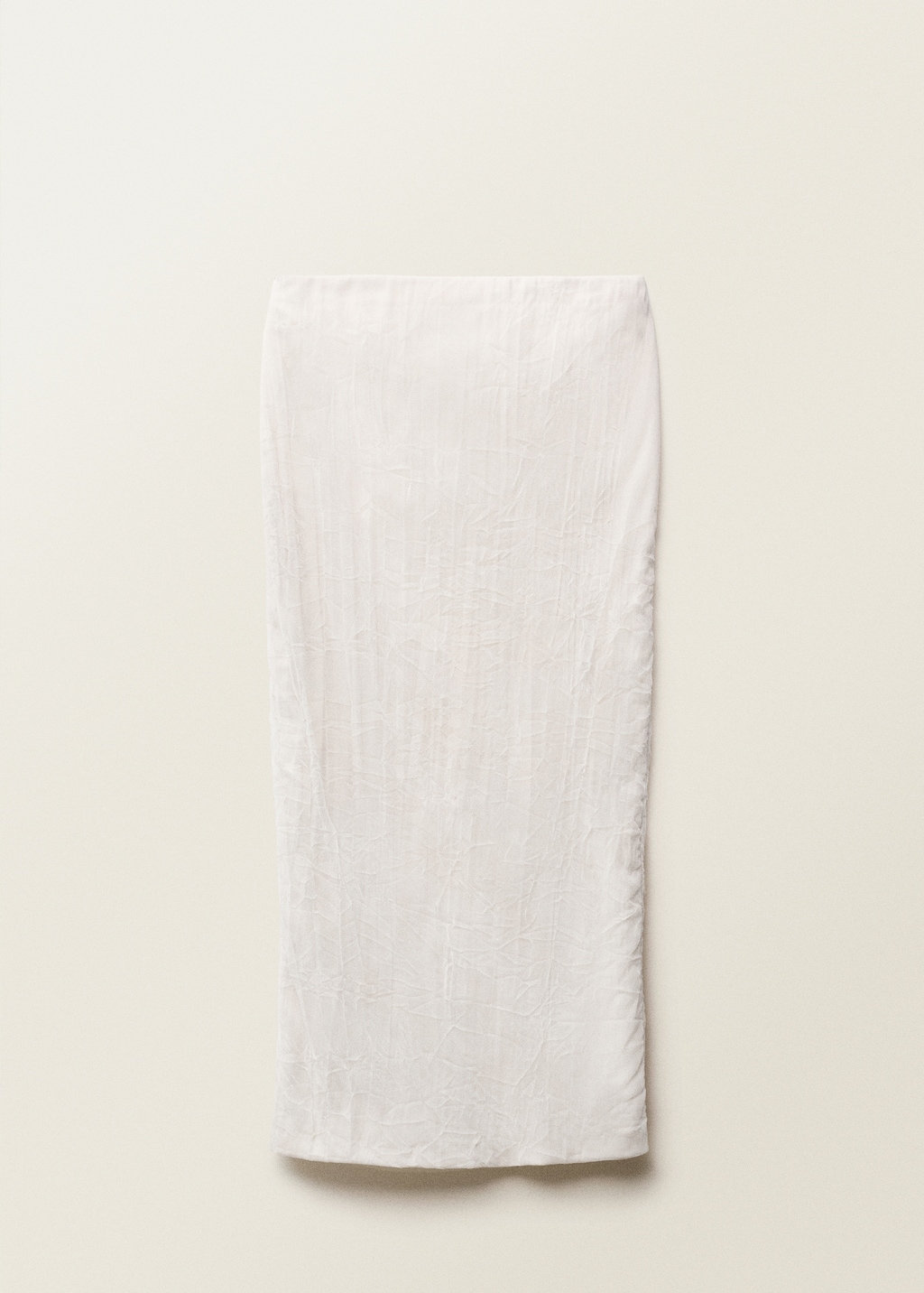 Straight-fit tulle skirt