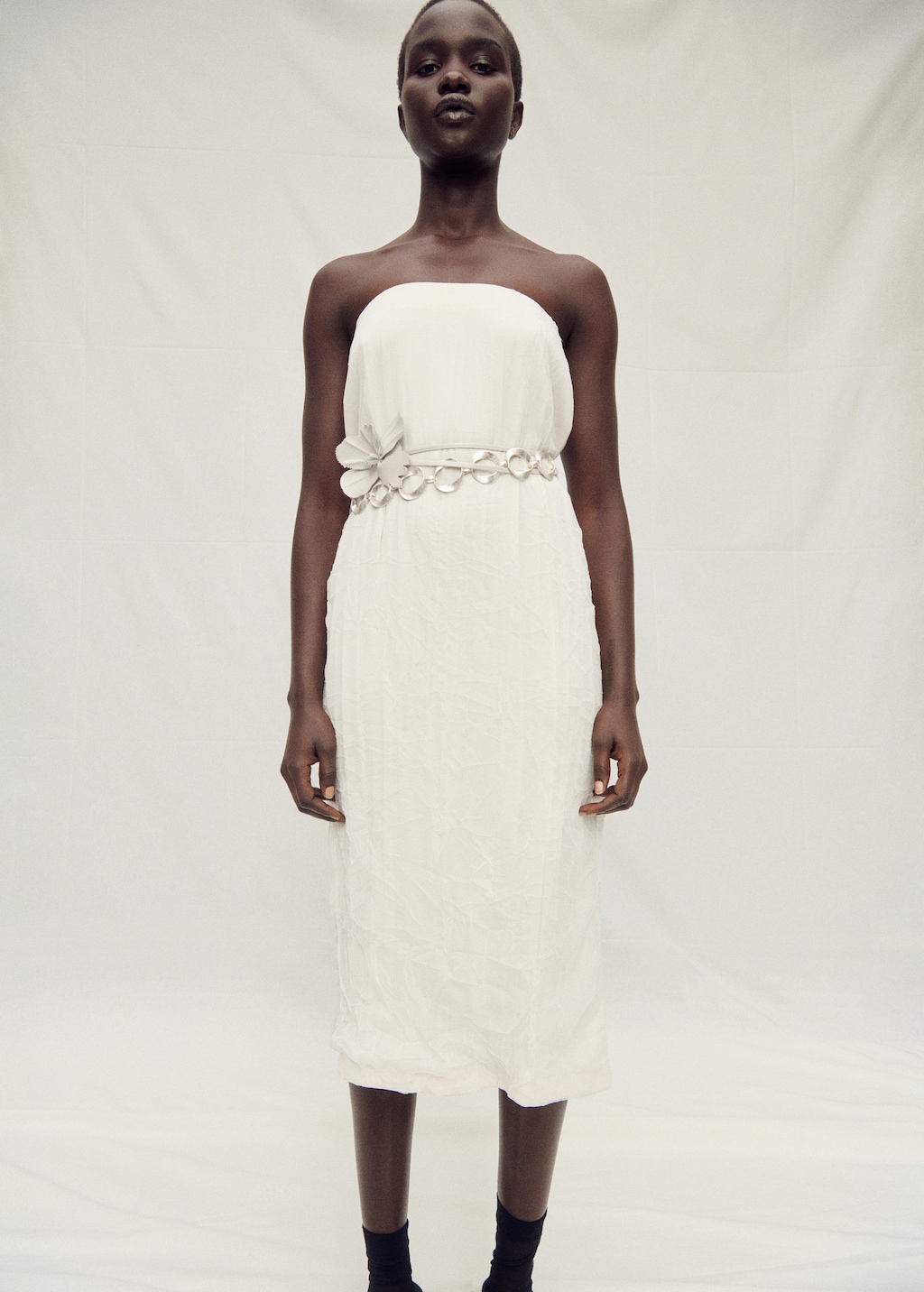 Straight-fit tulle skirt