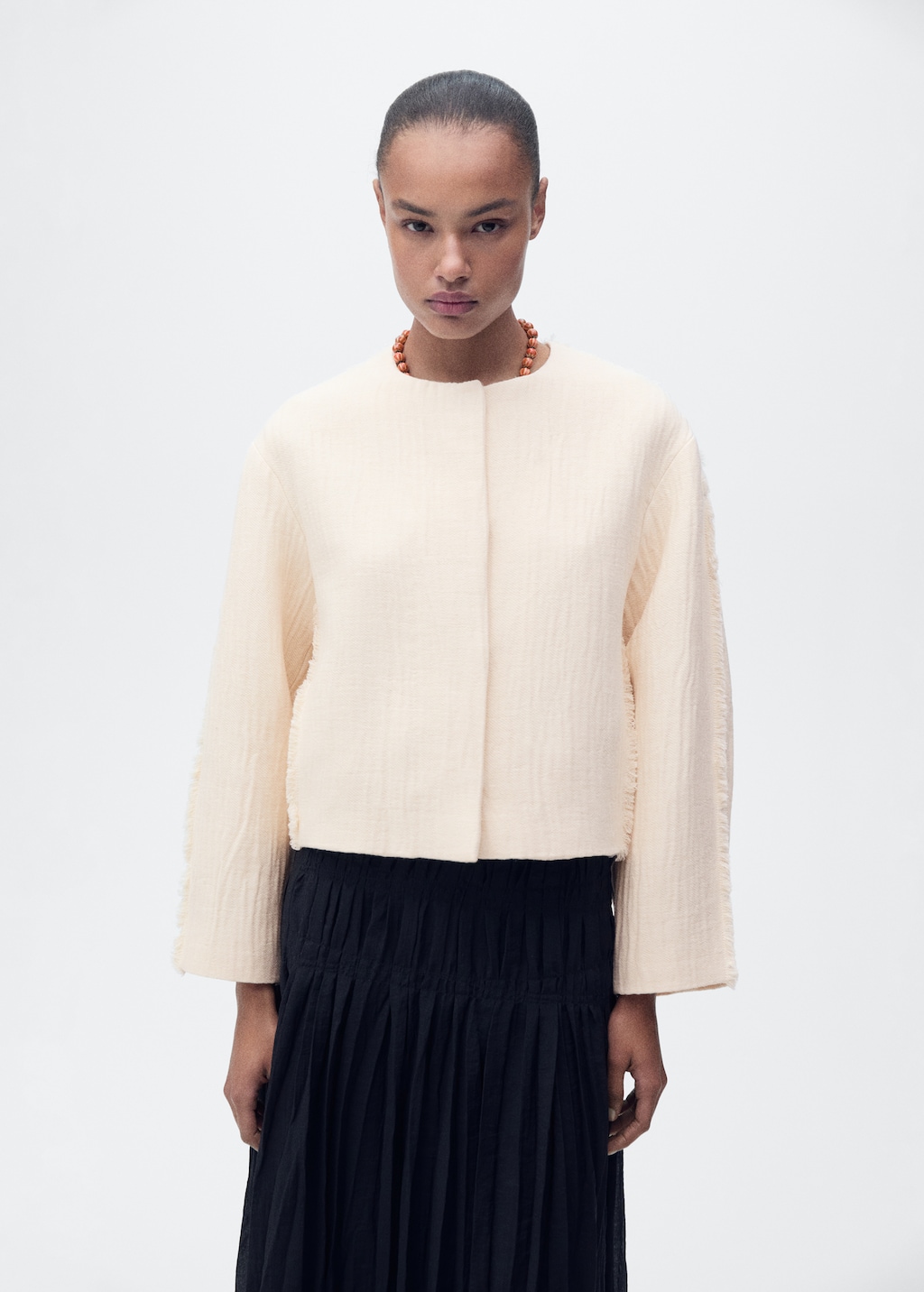 Chaqueta oversize algodón
