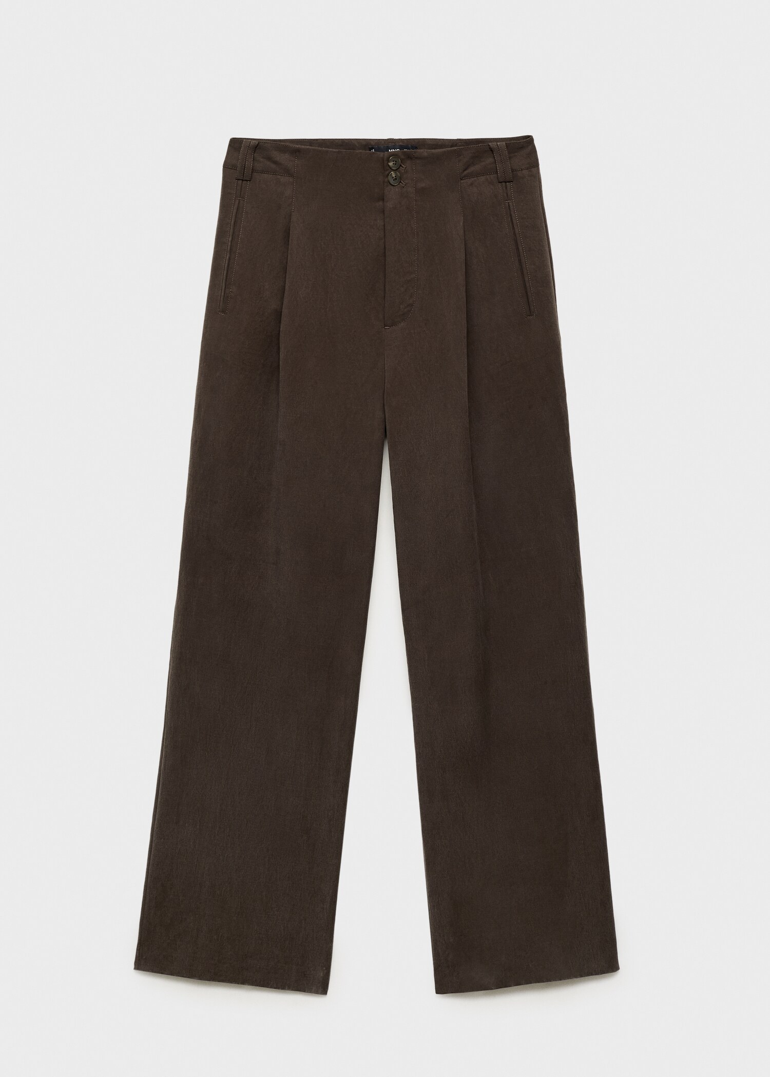 Pantalon Lyocell droit à pinces - Article sans modèle