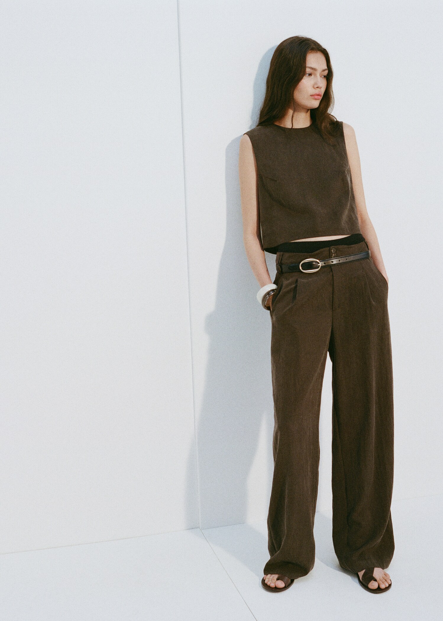 Pantalon Lyocell droit à pinces - Détail de l'article 6