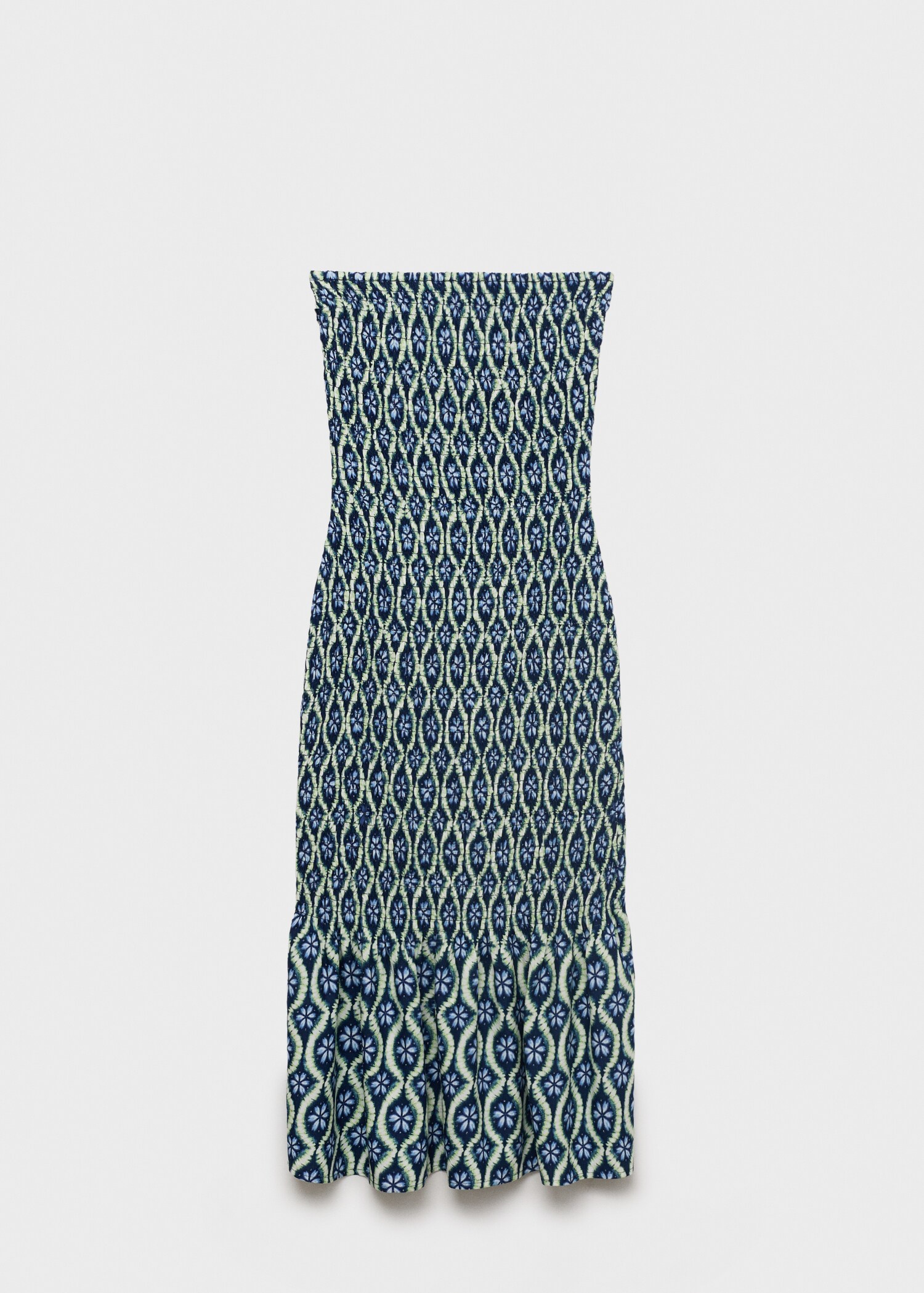 Strapless printed dress - Article without model