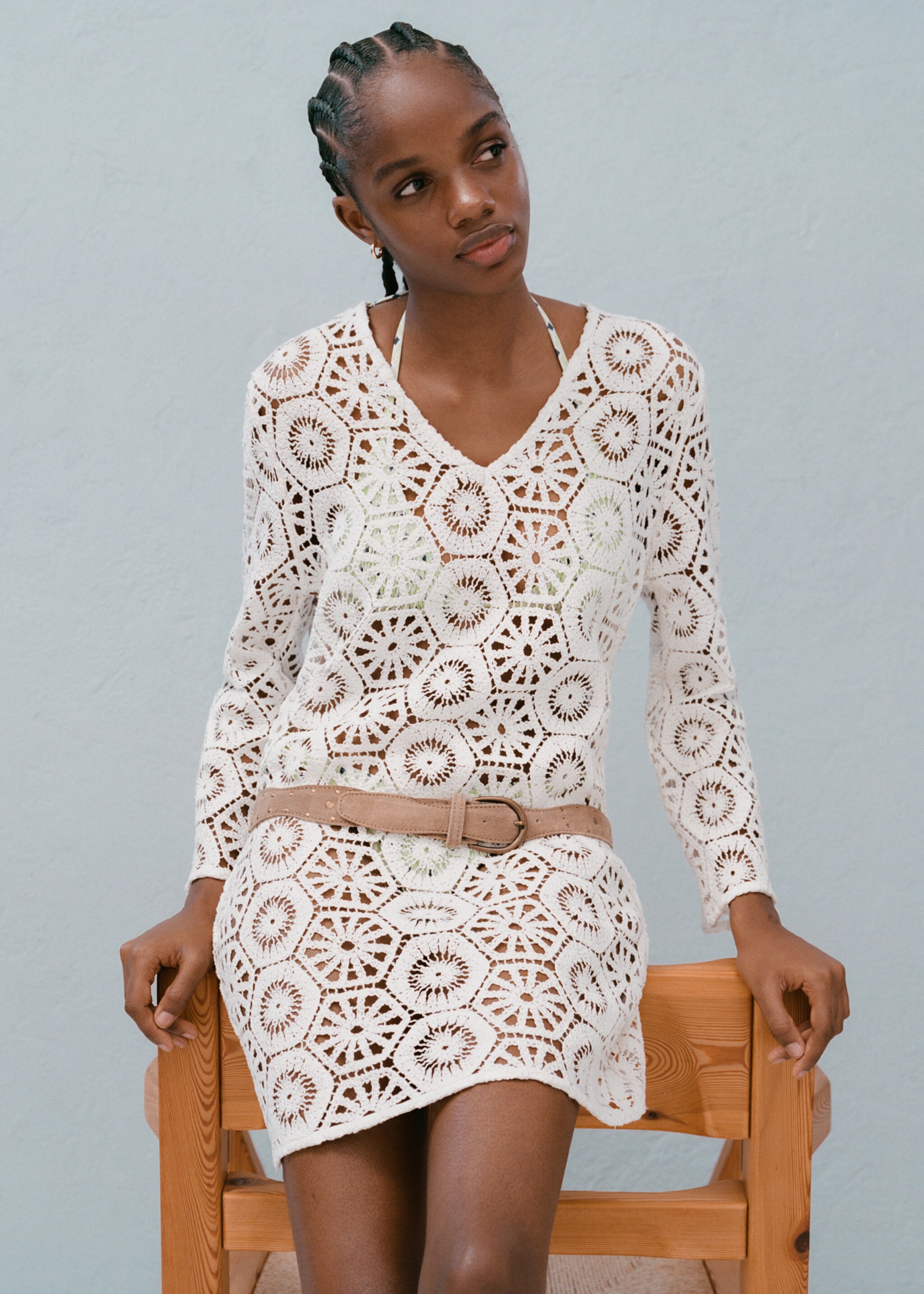 Transparent crochet dress - Details of the article 5