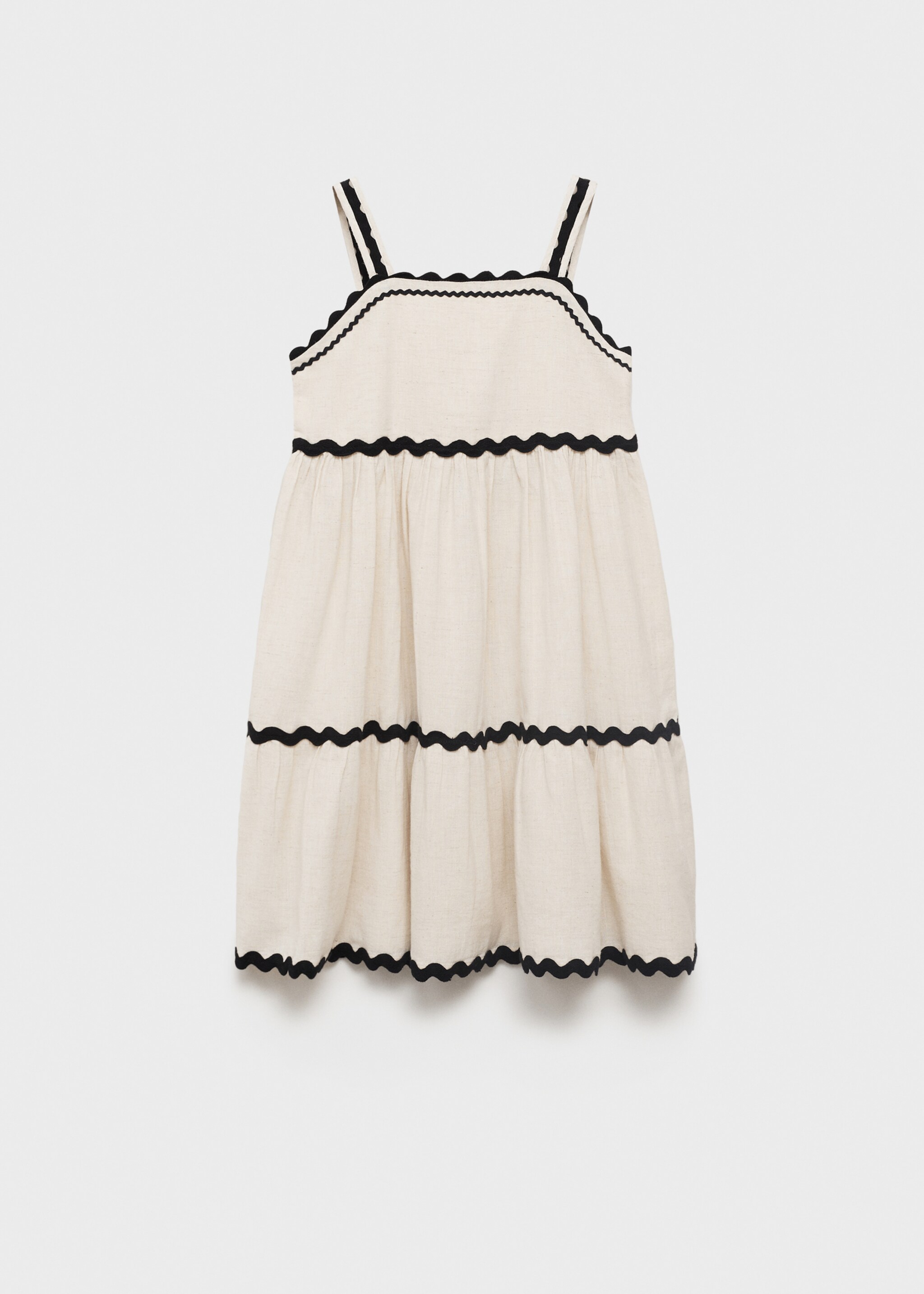 Linen dress with wave design - Article without model