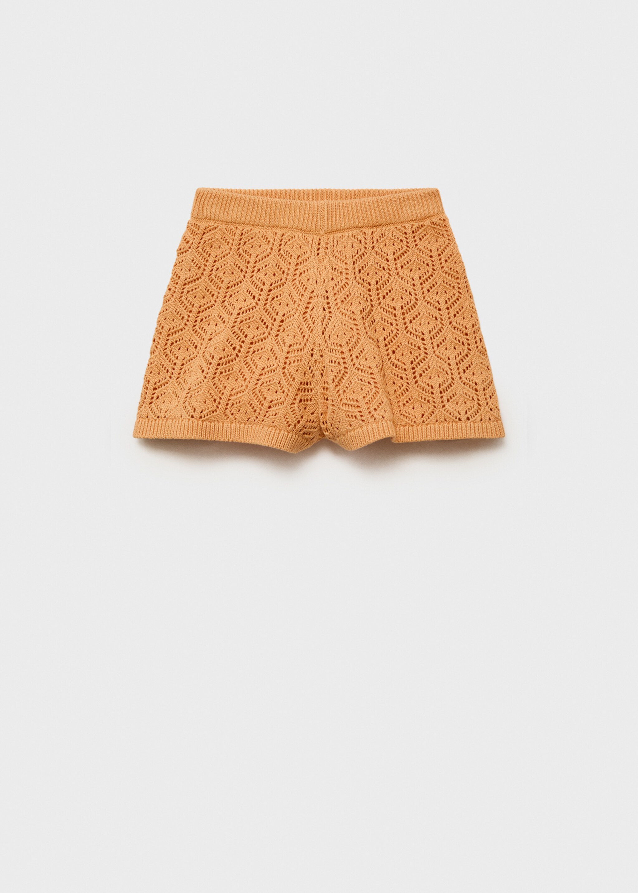 Openwork knitted shorts - Article without model