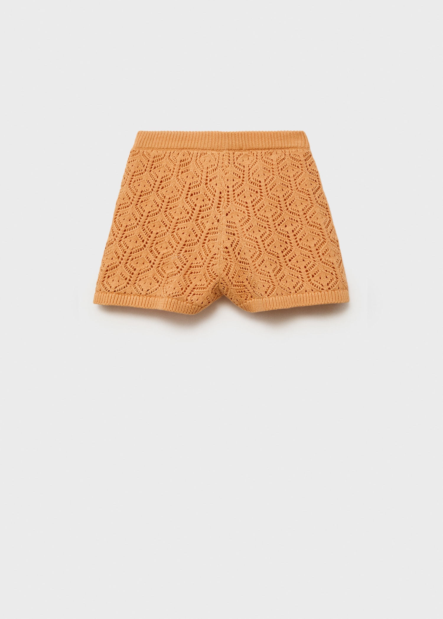 Openwork knitted shorts - Reverse of the article