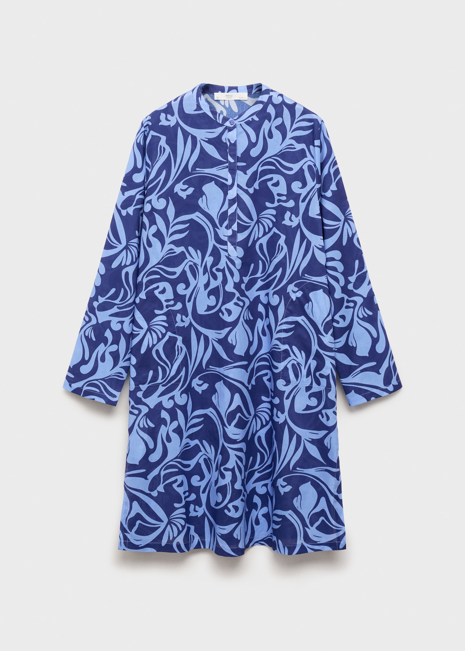 Túnica algodón estampado bicolor - Artículo sin modelo