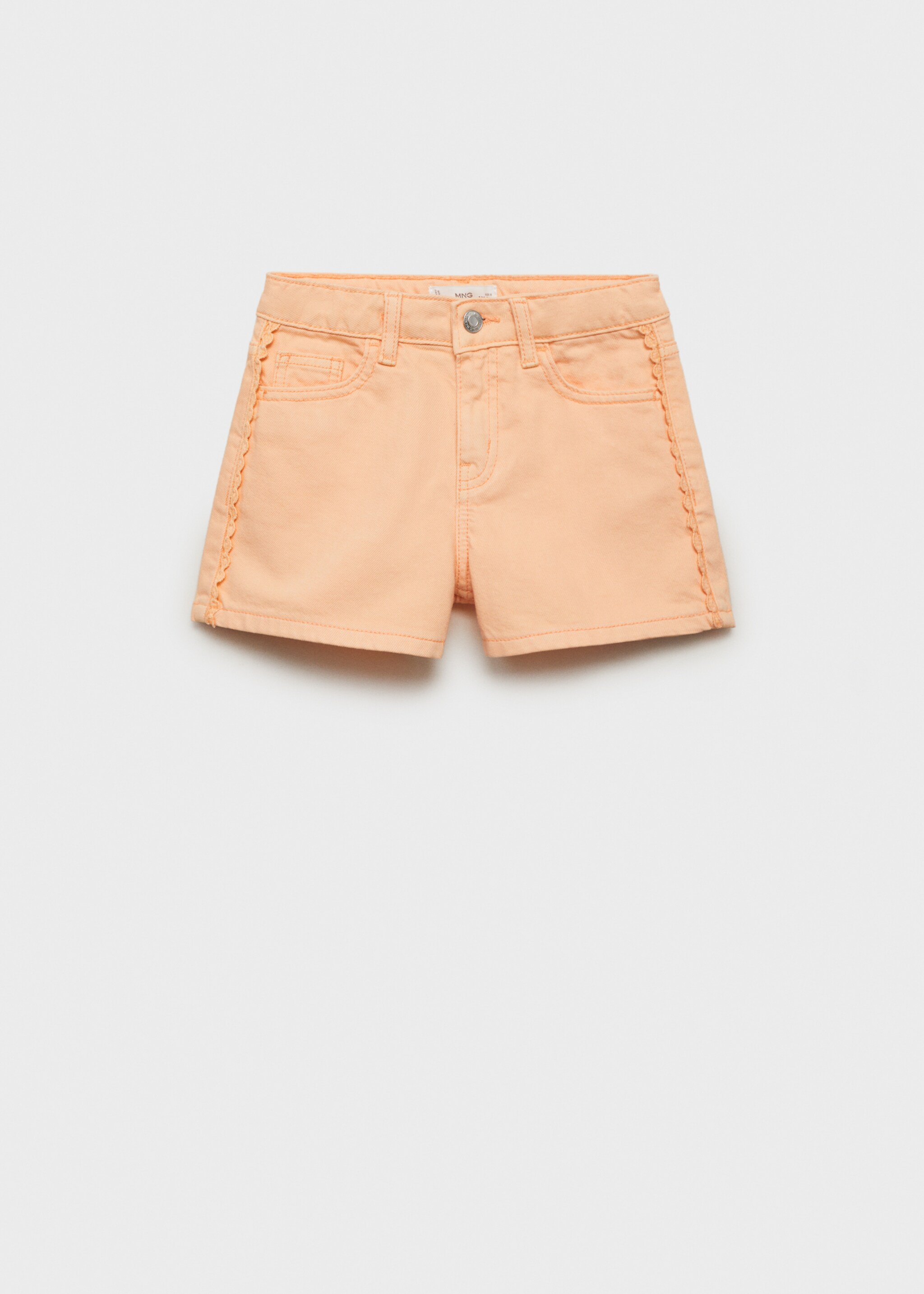 Short en jean avec détail sur le côté - Article sans modèle