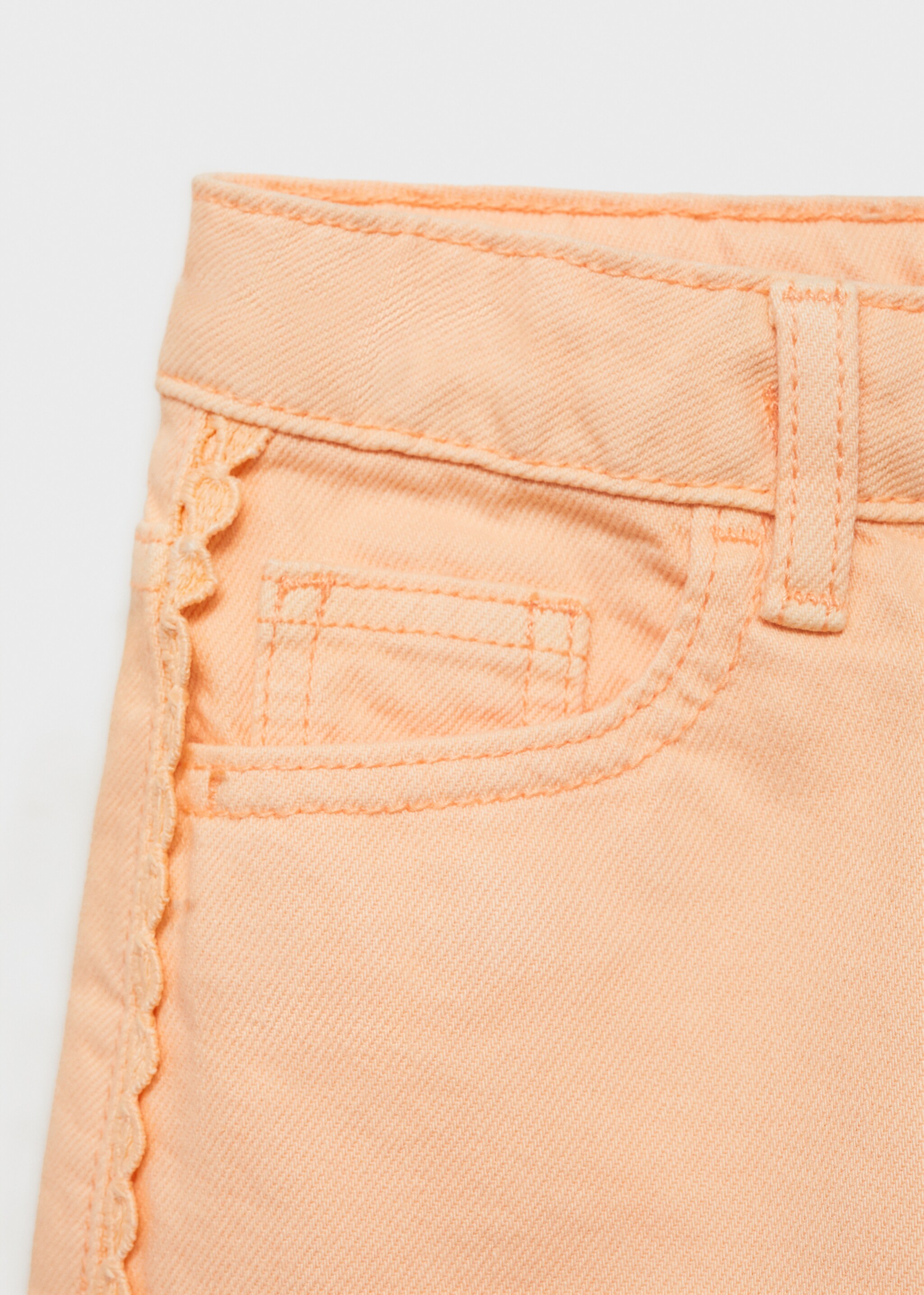Denim shorts with side detail - Details of the article 0